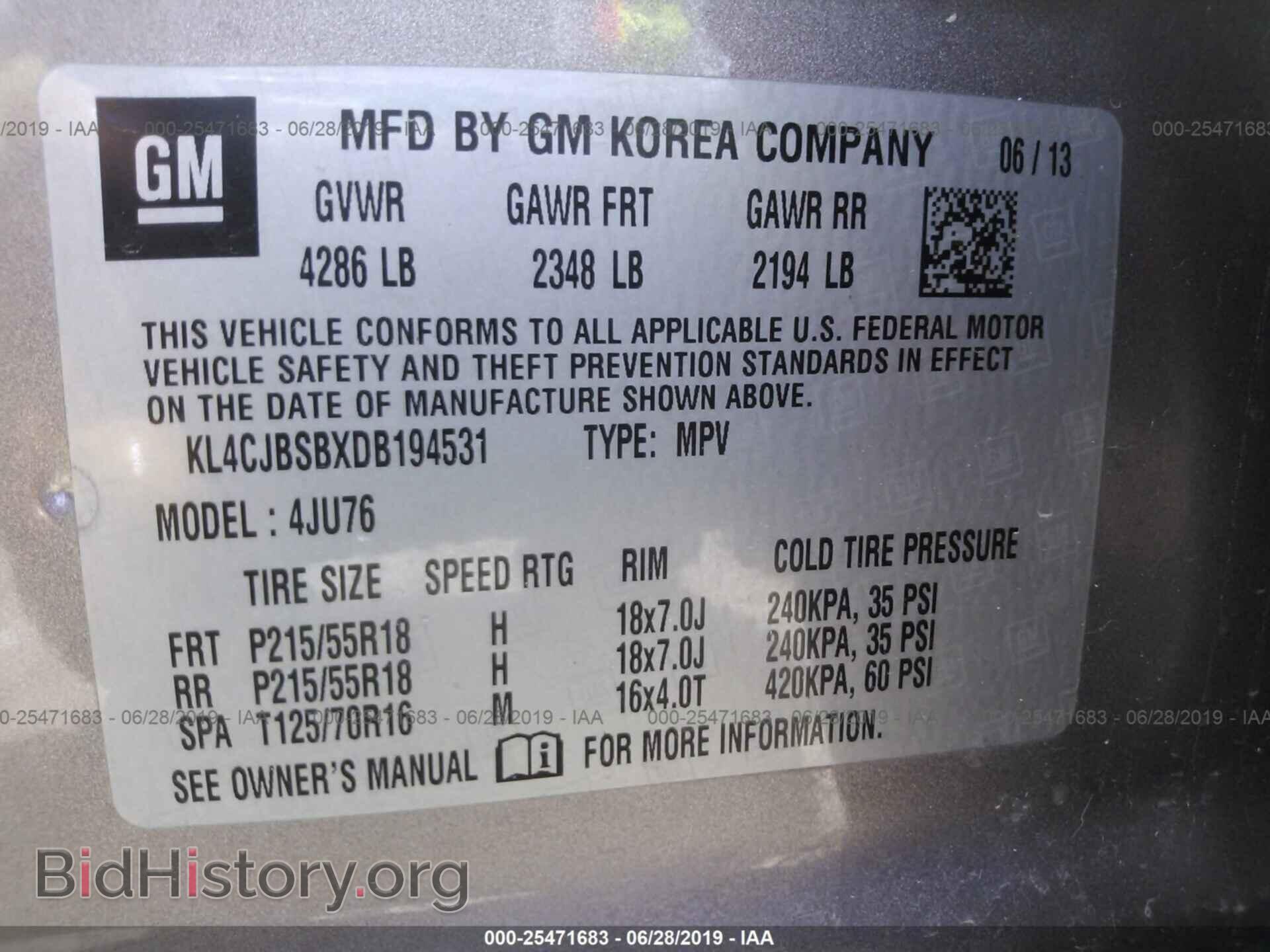 2013 BUICK ENCORE - VIN: KL4CJBSBXDB194531 - Photo 9