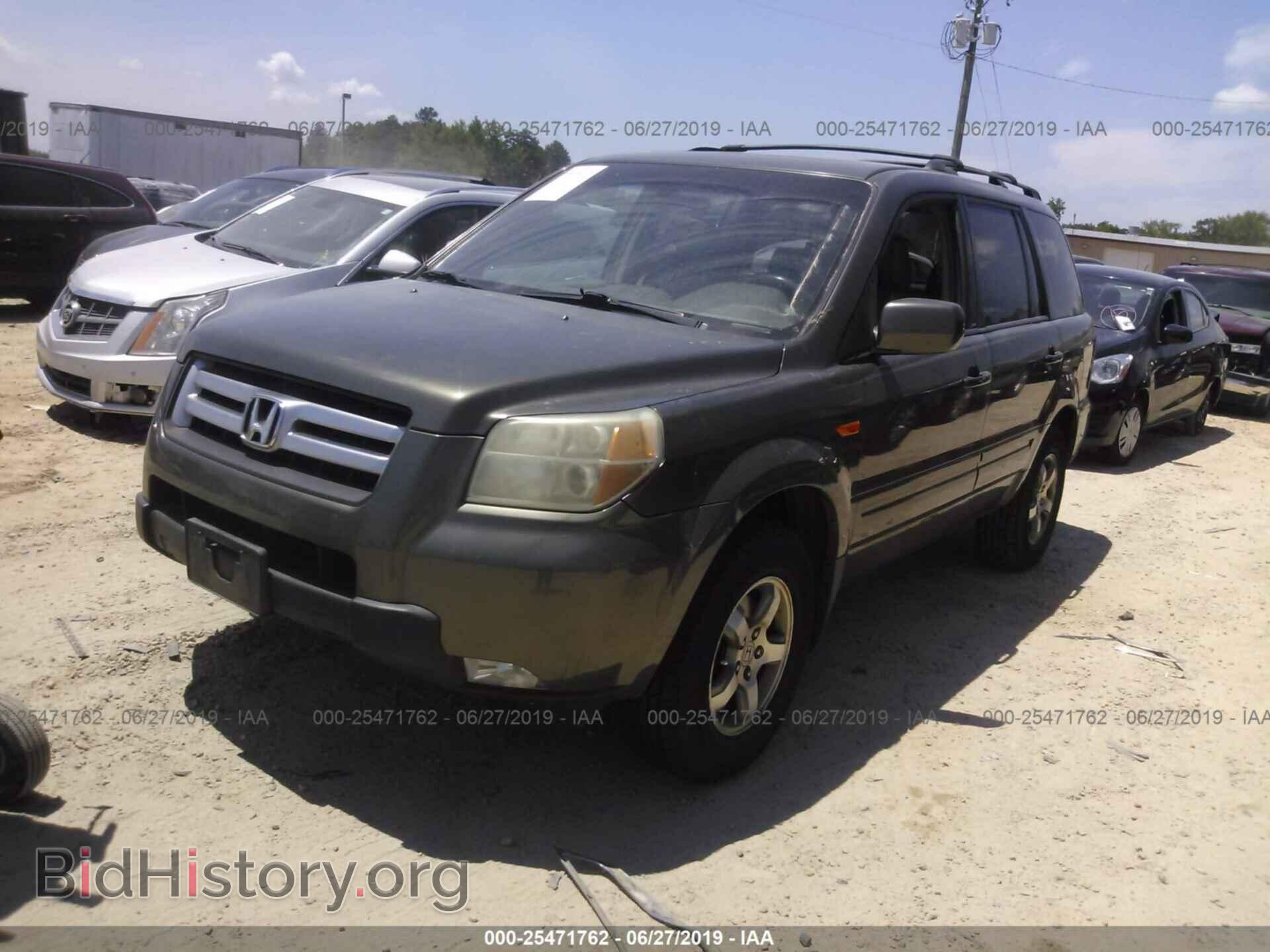 2006 HONDA PILOT - VIN: 2HKYF18676H512172 - Фото 2