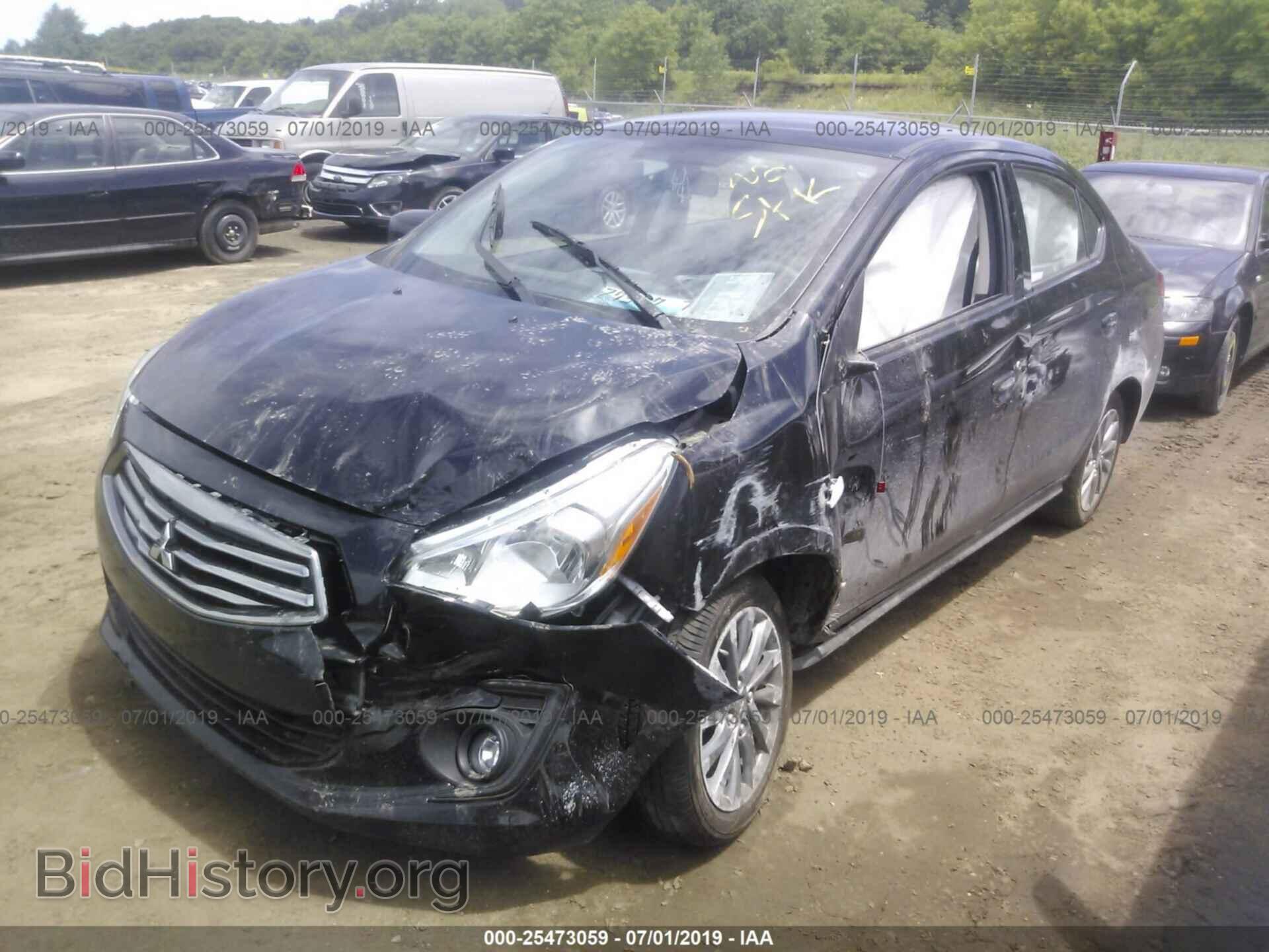 2019 MITSUBISHI MIRAGE - VIN: ML32F3FJ7KHF11398 - Фото 2