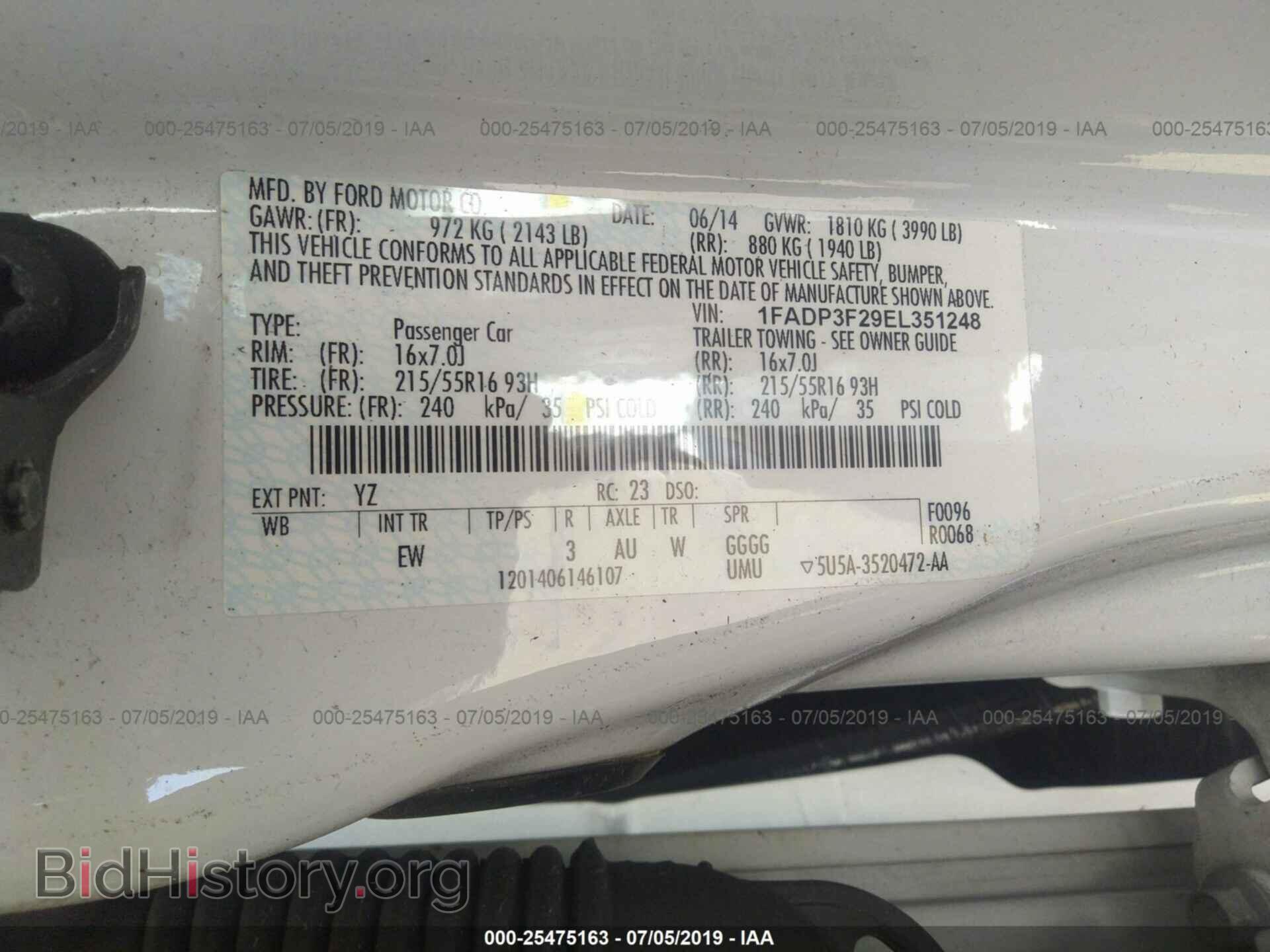 2014 FORD FOCUS - VIN: 1FADP3F29EL351248 - Photo 9