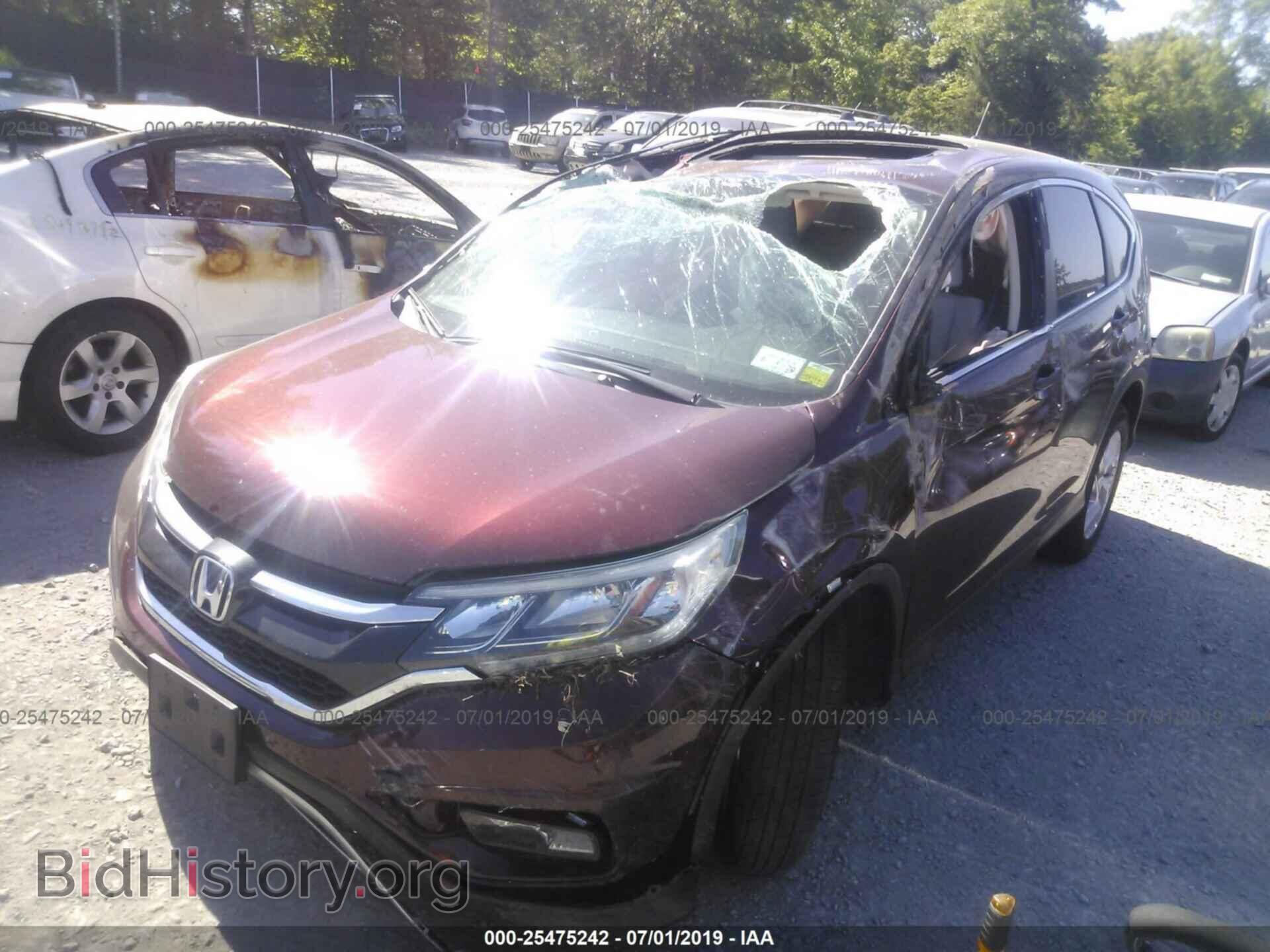 2015 HONDA CR-V - VIN: 2HKRM4H56FH630457 - Фото 2