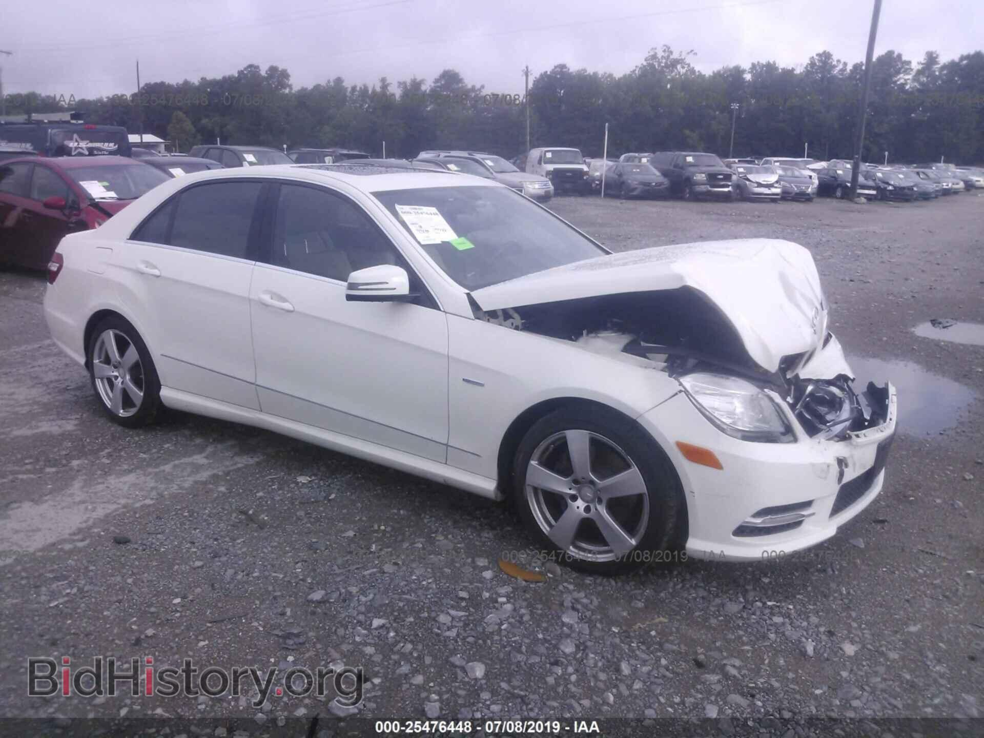 Photo WDDHF8JB3CA598833 - MERCEDES-BENZ E 2012