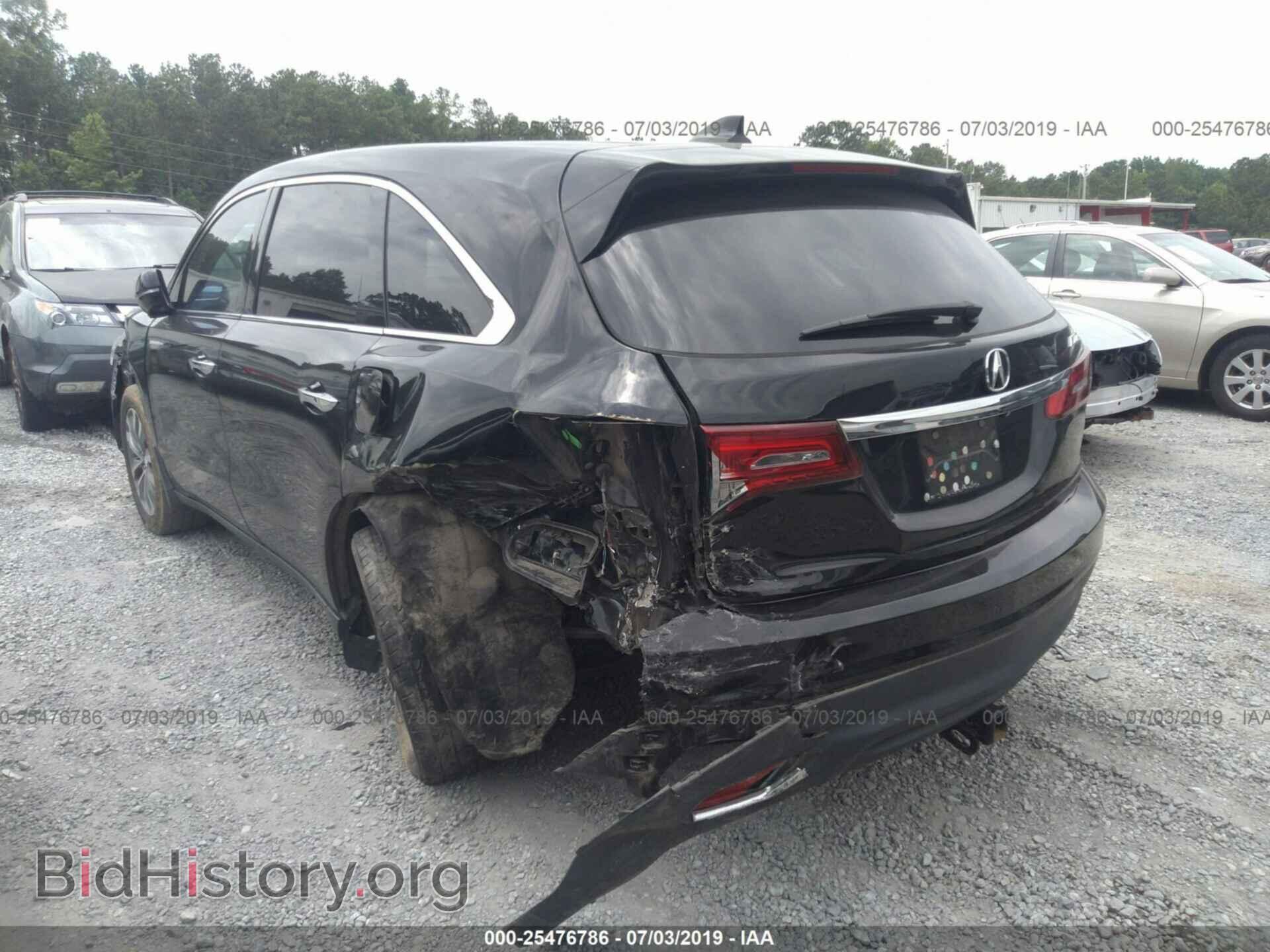 2014 ACURA MDX - VIN: 5FRYD3H44EB005385 - Фото 3