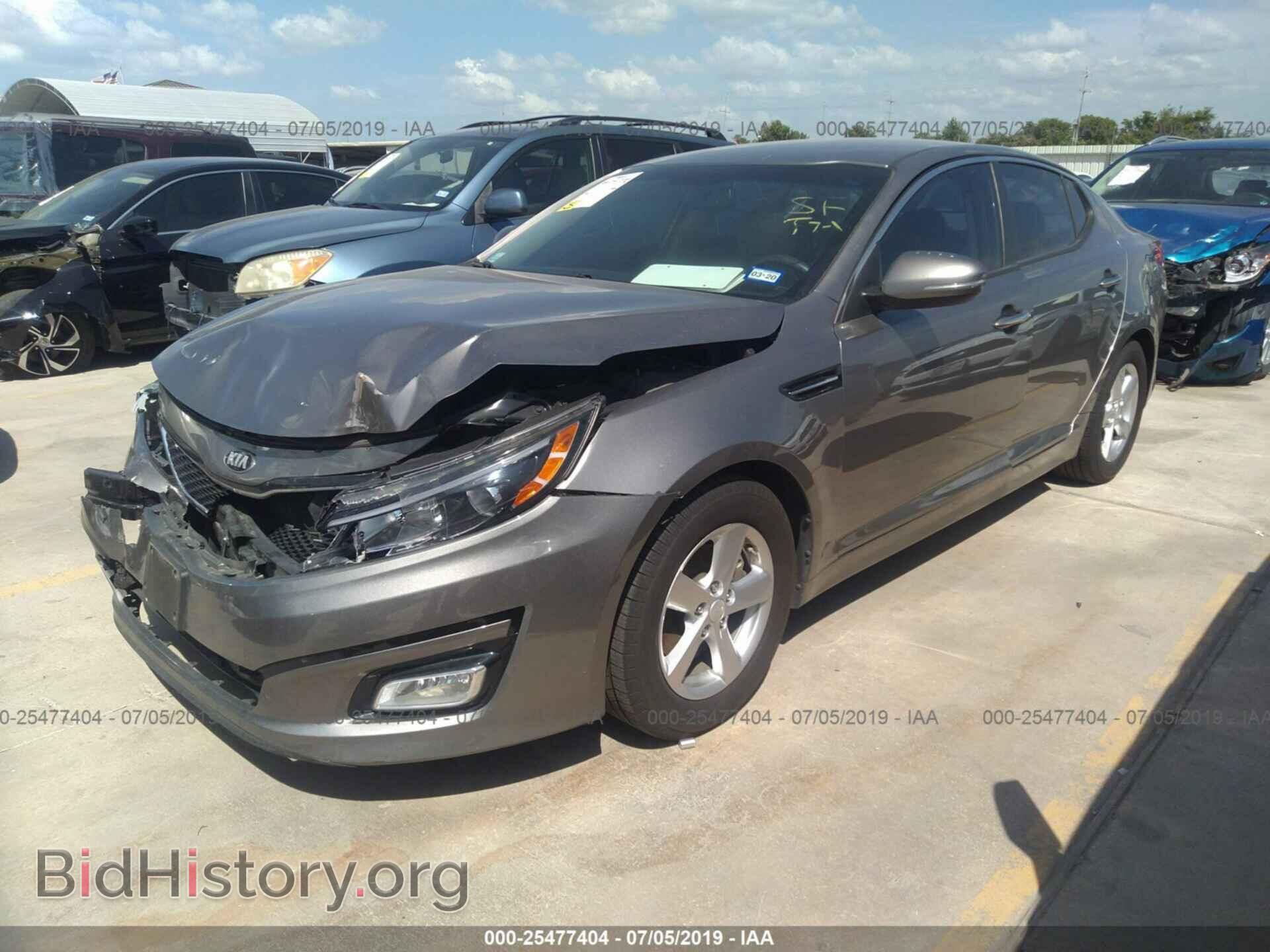 2015 KIA OPTIMA - VIN: 5XXGM4A74FG517363 - Фото 2