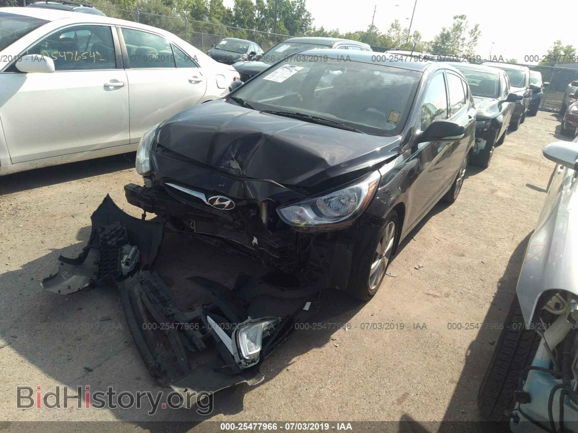 2013 HYUNDAI ACCENT - VIN: KMHCU5AEXDU103266 - Фото 2