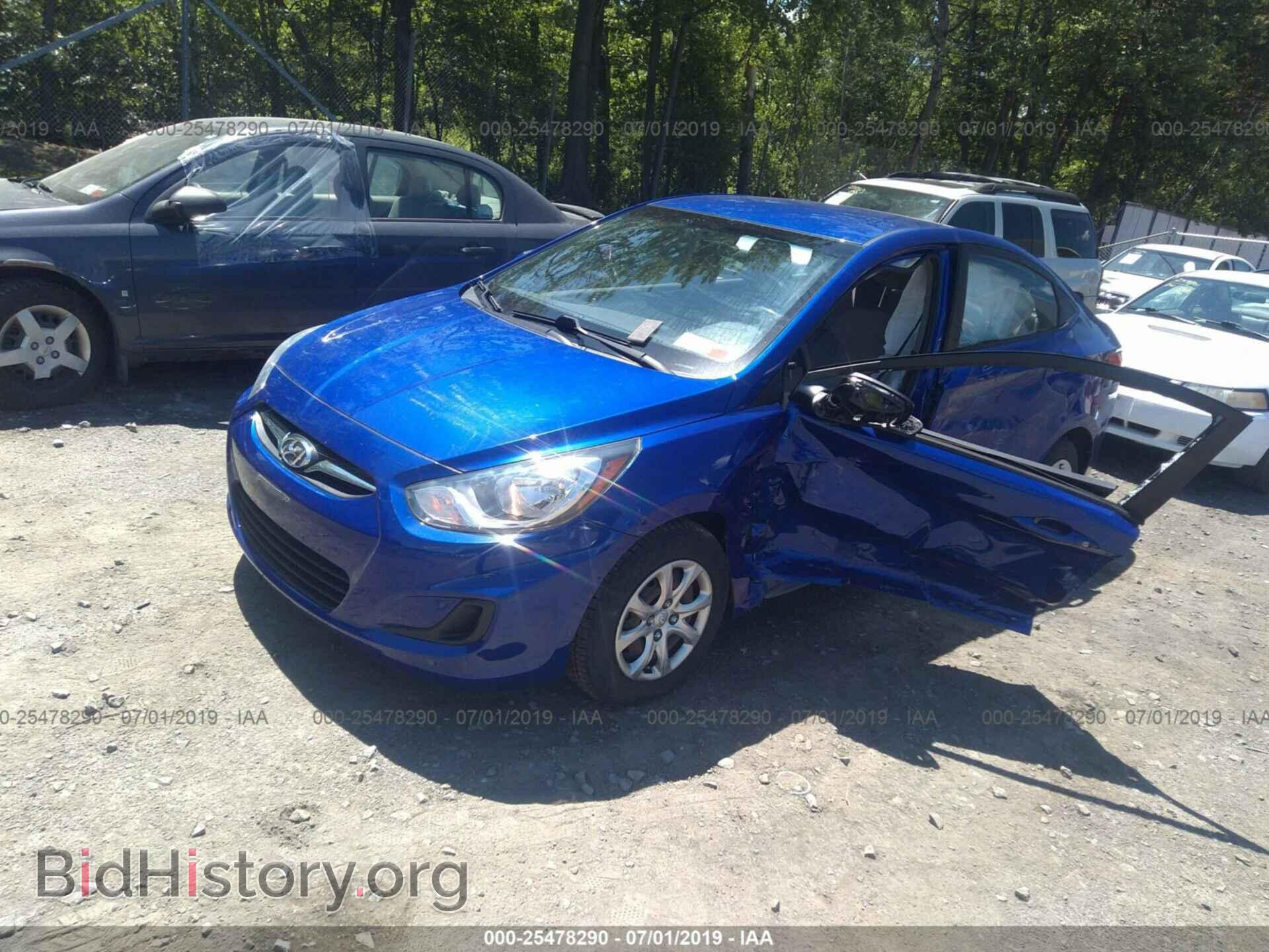 2013 HYUNDAI ACCENT - VIN: KMHCT4AE1DU566796 - Фото 2