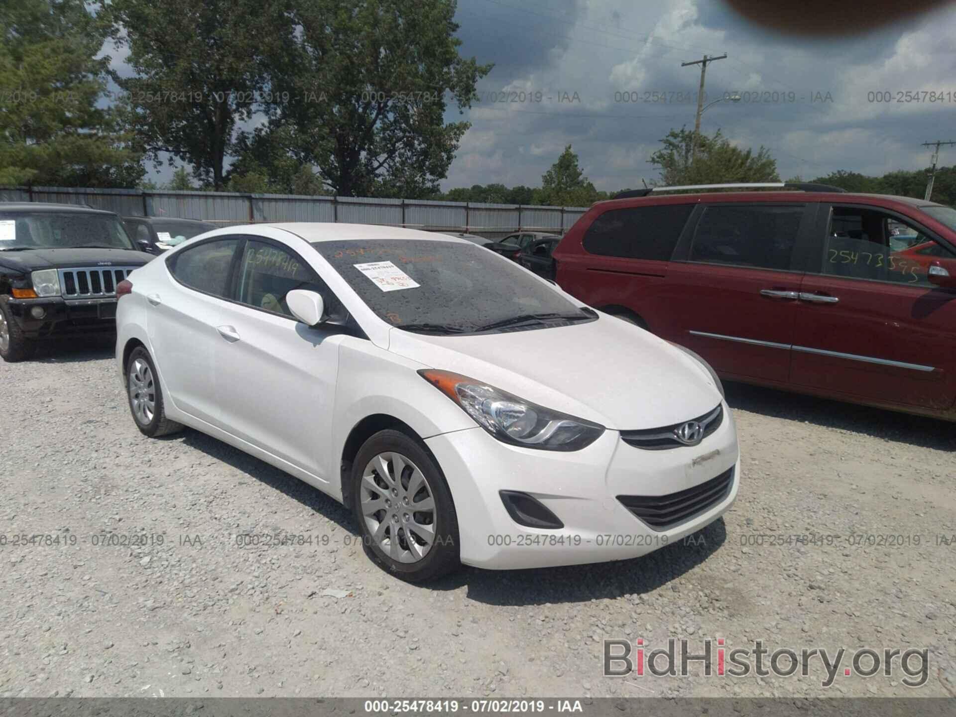 Photo 5NPDH4AEXCH141631 - HYUNDAI ELANTRA 2012