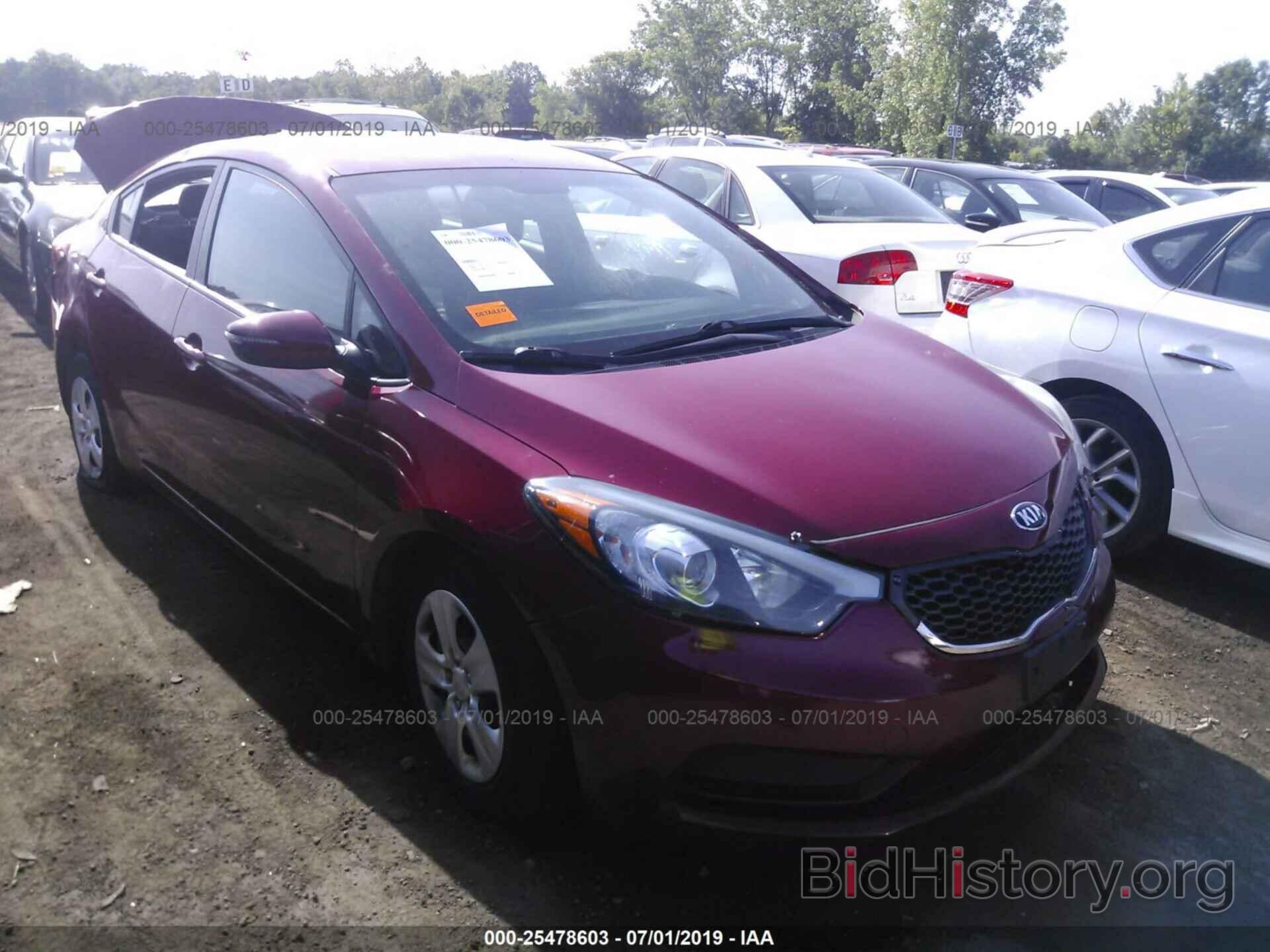 Photo KNAFX4A6XF5400527 - KIA FORTE 2015