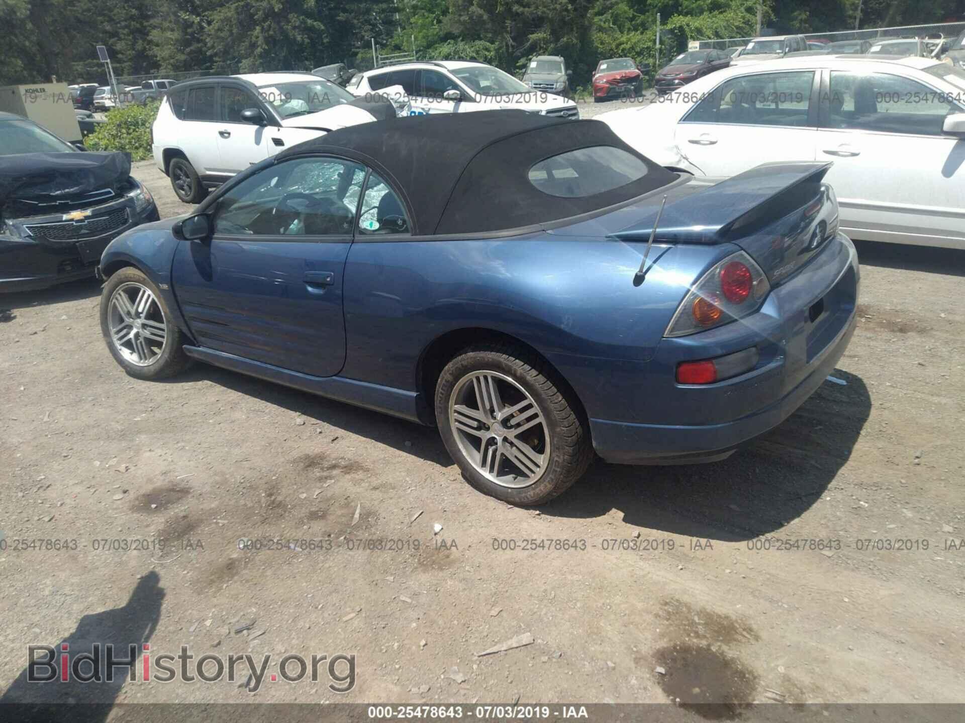 2003 MITSUBISHI ECLIPSE - VIN: 4A3AE75H43E028787 - Photo 3
