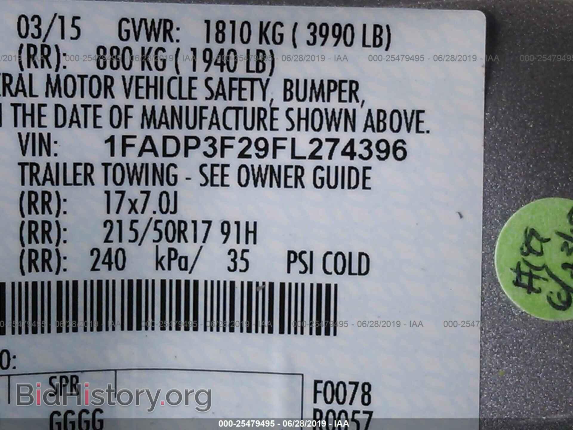 2015 FORD FOCUS - VIN: 1FADP3F29FL274396 - Photo 9