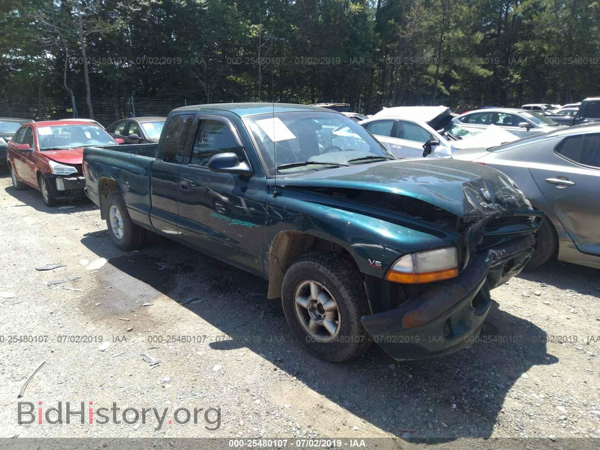 Фотография 1B7GL22X9WS652110 - DODGE DAKOTA 1998