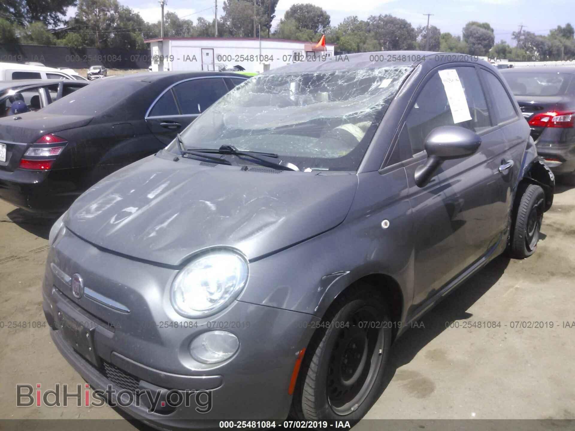 2012 FIAT 500 - VIN: 3C3CFFAR0CT309281 - Фото 2