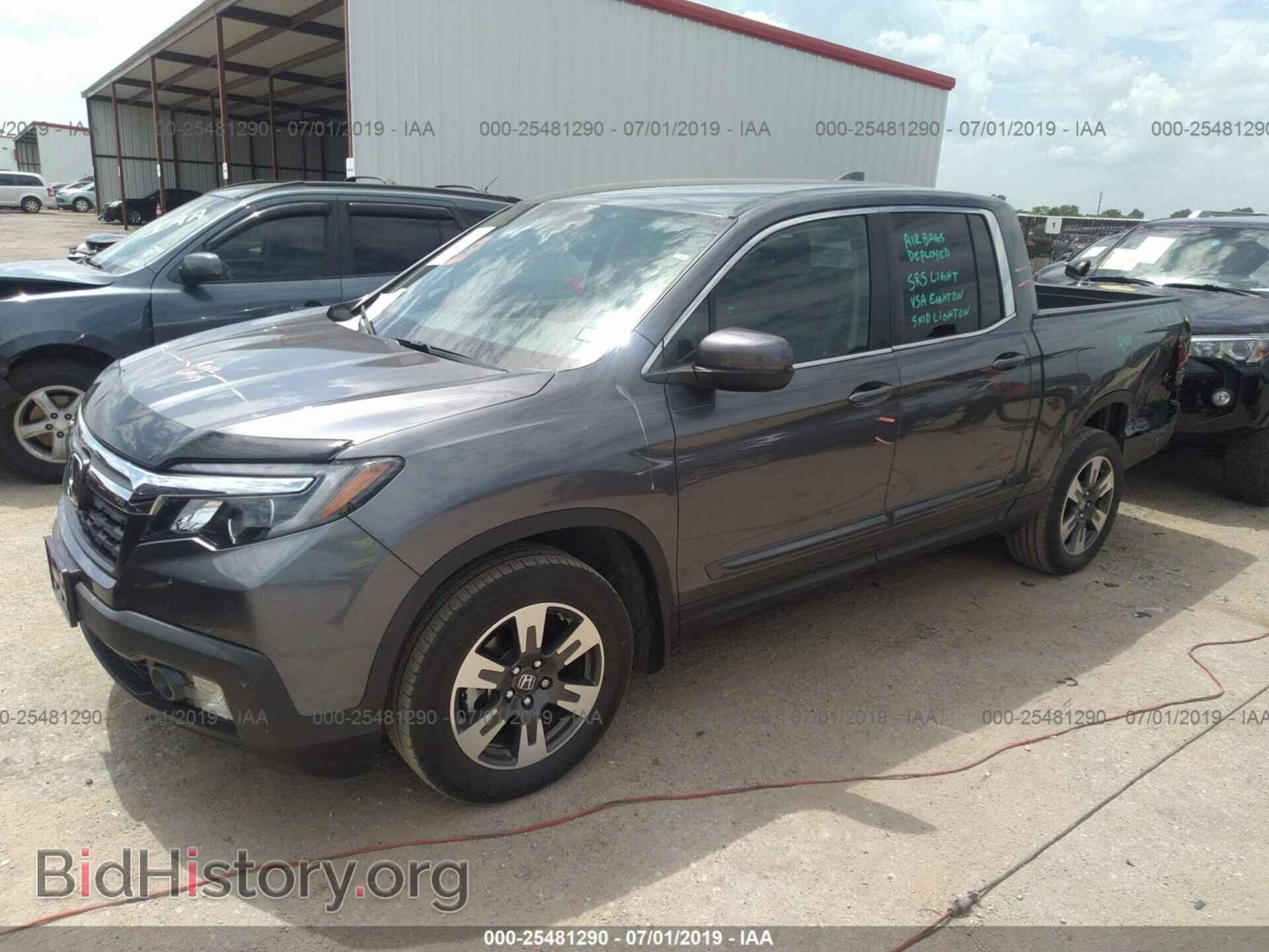 2017 HONDA RIDGELINE - VIN: 5FPYK3F66HB016864 - Фото 2
