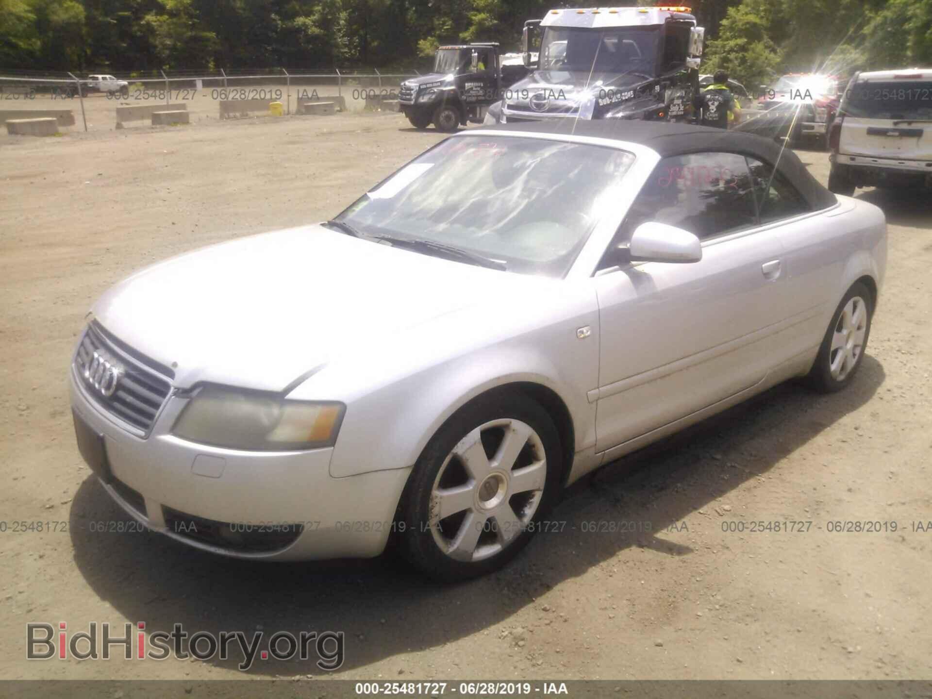 2005 AUDI A4 - VIN: WAUDT48H25K011570 - Фото 2