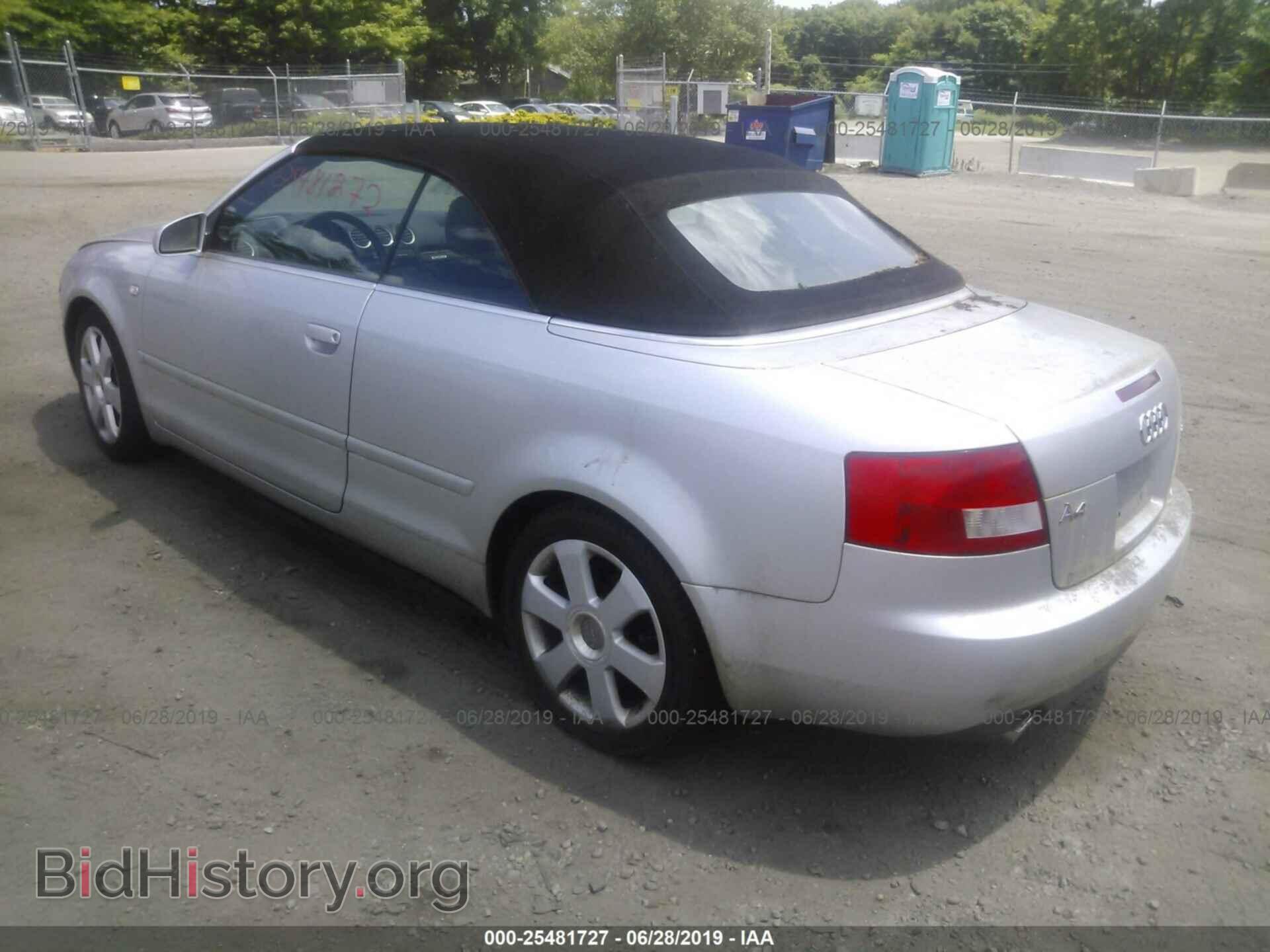 2005 AUDI A4 - VIN: WAUDT48H25K011570 - Фото 3