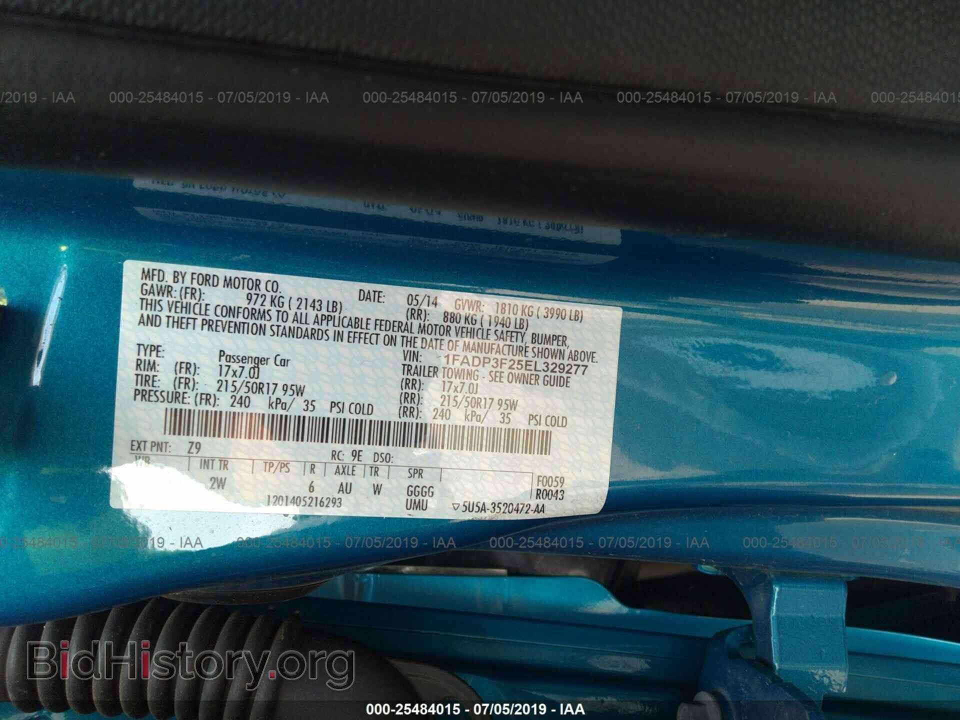 2014 FORD FOCUS - VIN: 1FADP3F25EL329277 - Photo 9