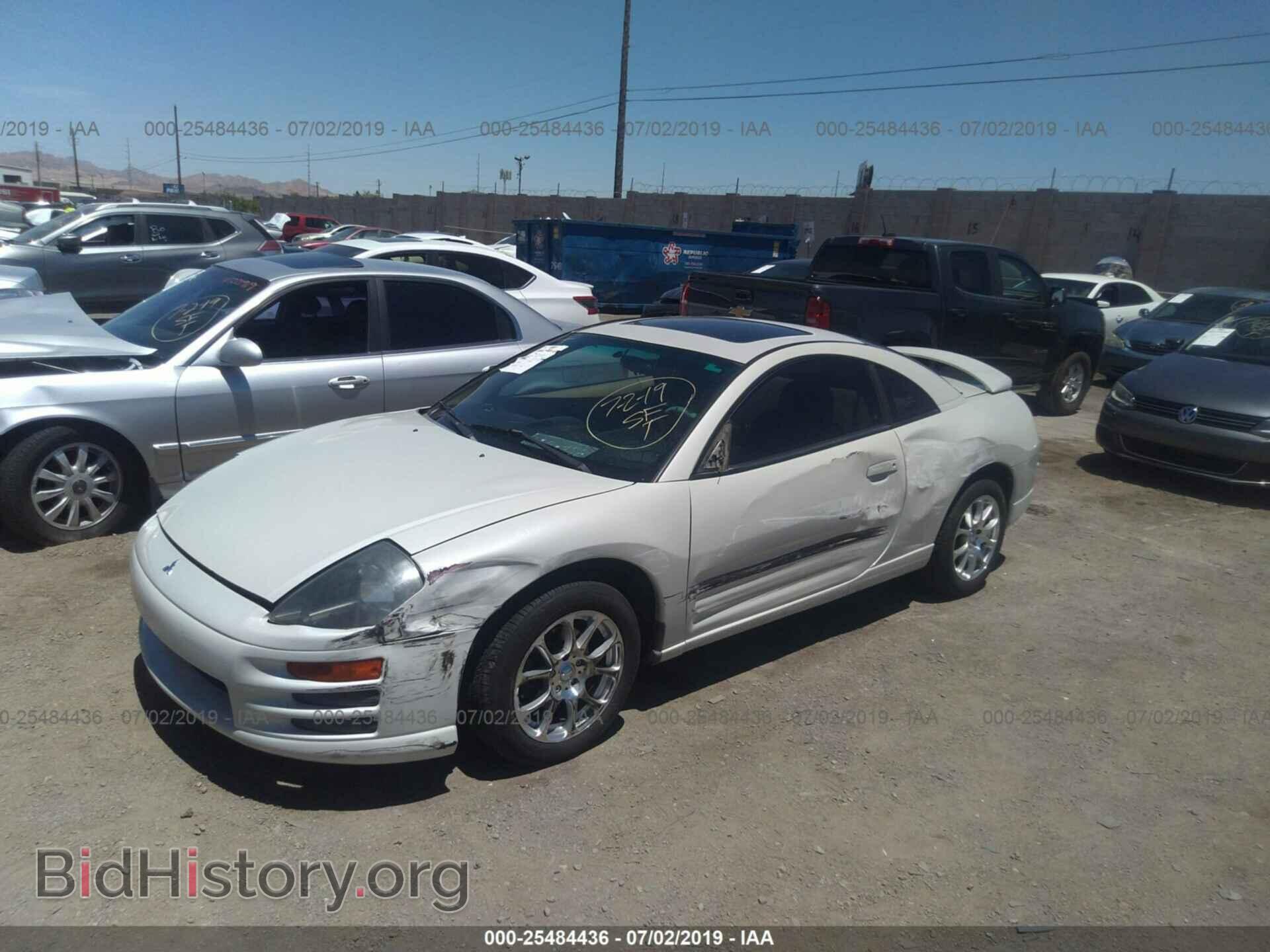 2002 MITSUBISHI ECLIPSE - VIN: 4A3AC44G62E091952 - Фото 2