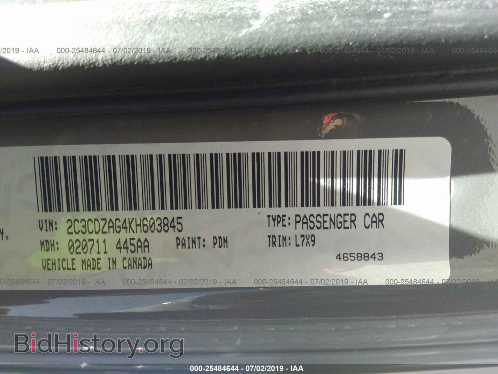 2019 DODGE CHALLENGER - VIN: 2C3CDZAG4KH603845 - Photo 9