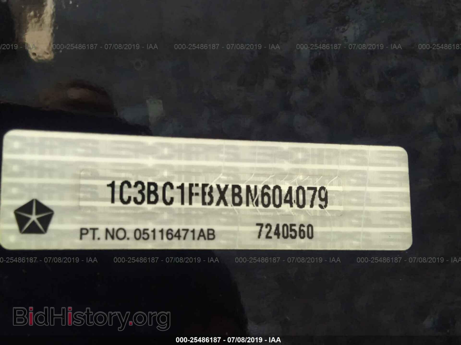 2011 CHRYSLER 200 - VIN: 1C3BC1FBXBN604079 - Фото 9
