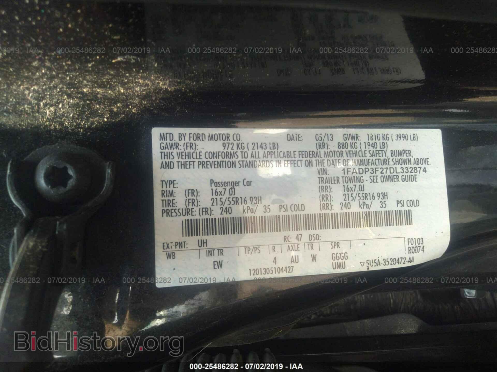 2013 FORD FOCUS - VIN: 1FADP3F27DL332874 - Photo 9