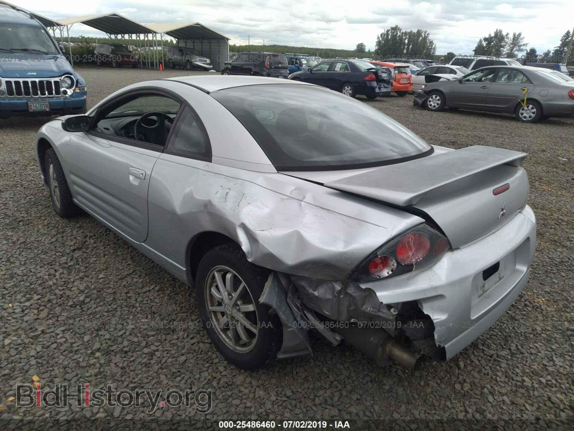 2002 MITSUBISHI ECLIPSE - VIN: 4A3AC44G22E005360 - Фото 3