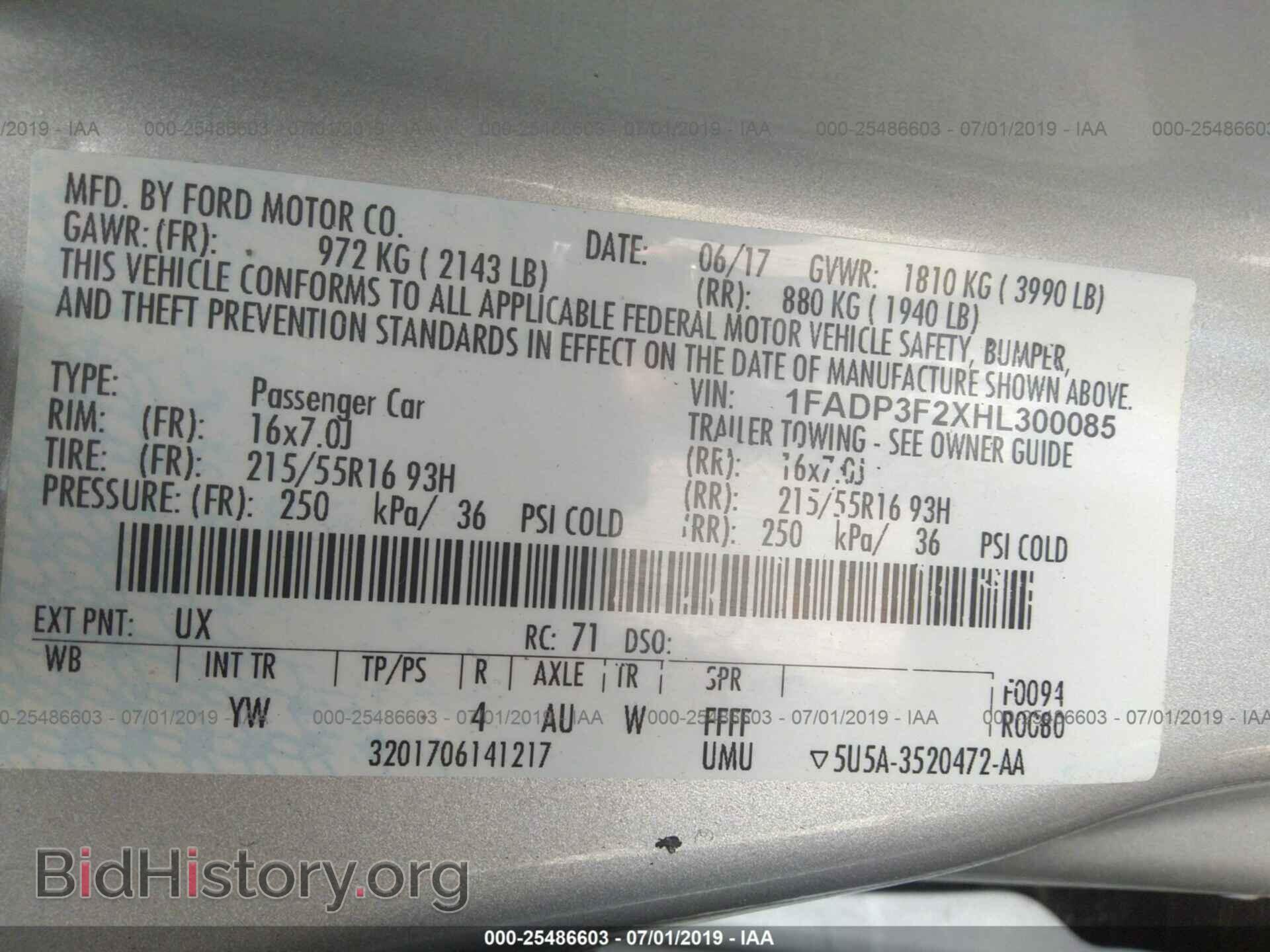 2017 FORD FOCUS - VIN: 1FADP3F2XHL300085 - Фото 9