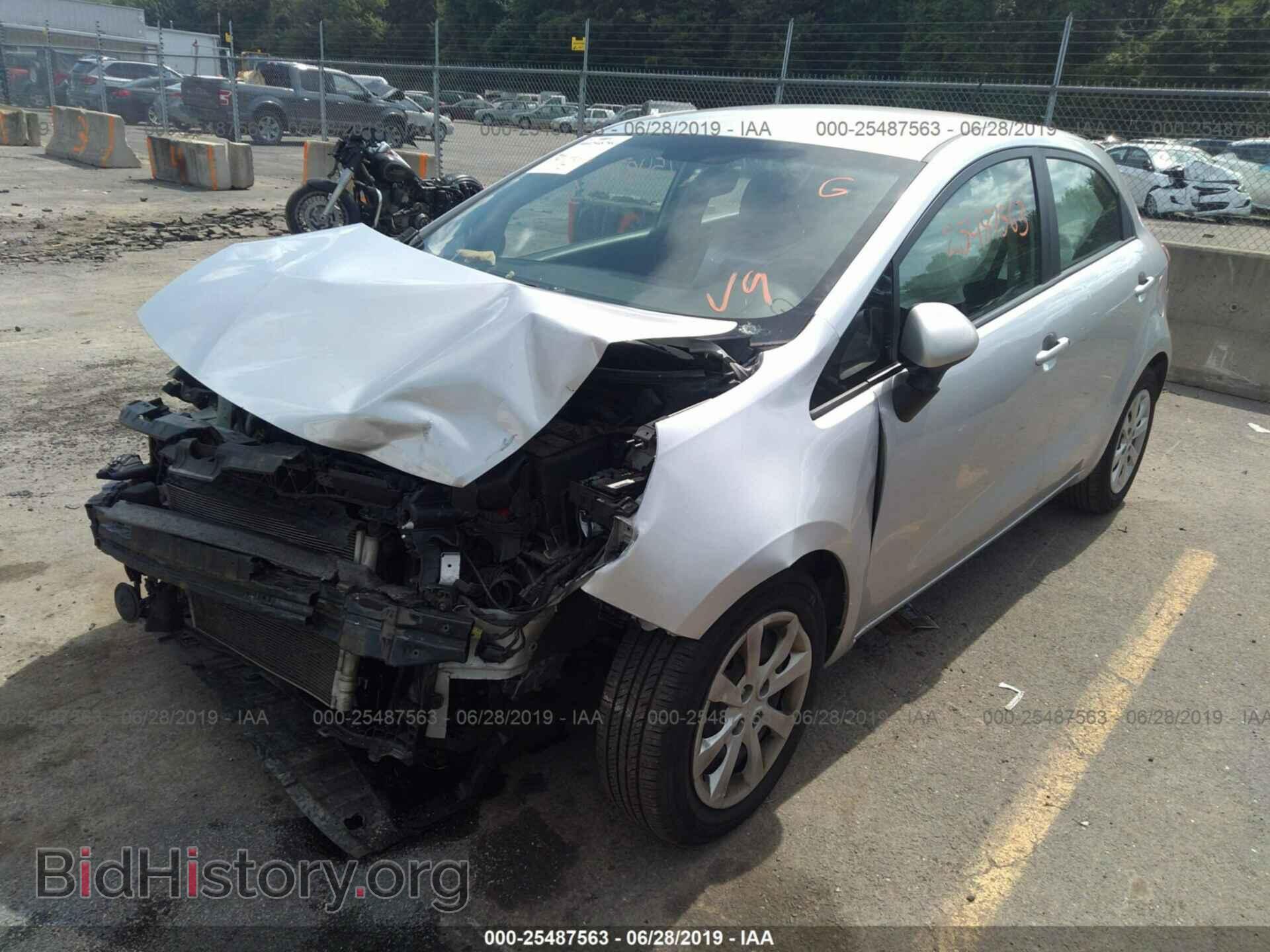2012 KIA RIO - VIN: KNADM5A39C6015199 - Фото 2