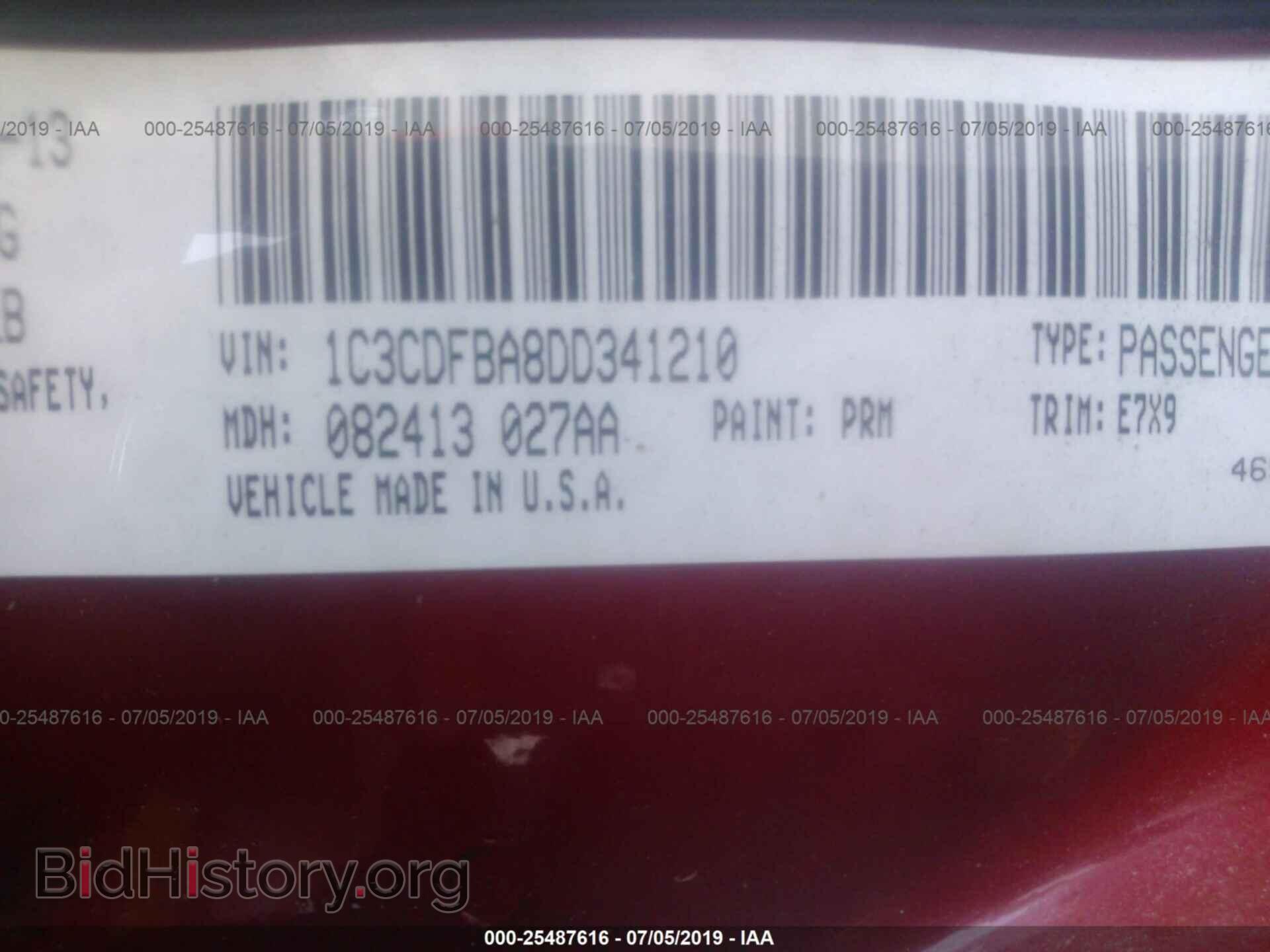 2013 DODGE DART - VIN: 1C3CDFBA8DD341210 - Photo 9