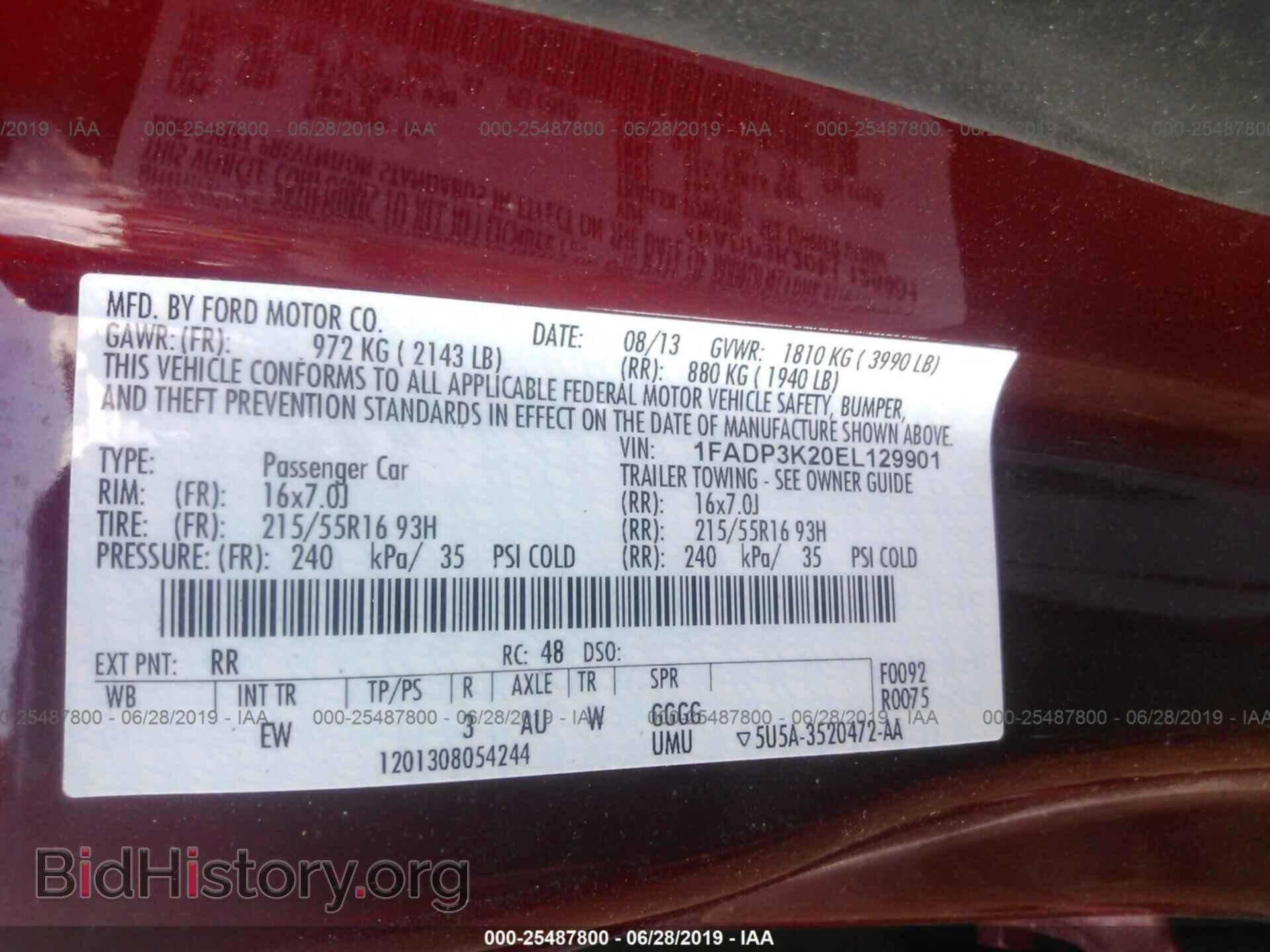 2014 FORD FOCUS - VIN: 1FADP3K20EL129901 - Photo 9