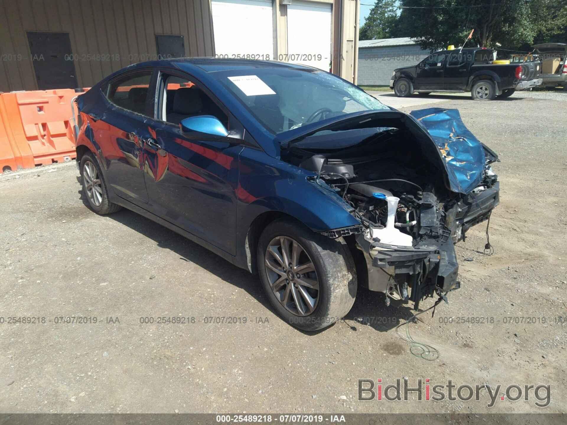 Photo KMHDH4AE4GU607237 - HYUNDAI ELANTRA 2016