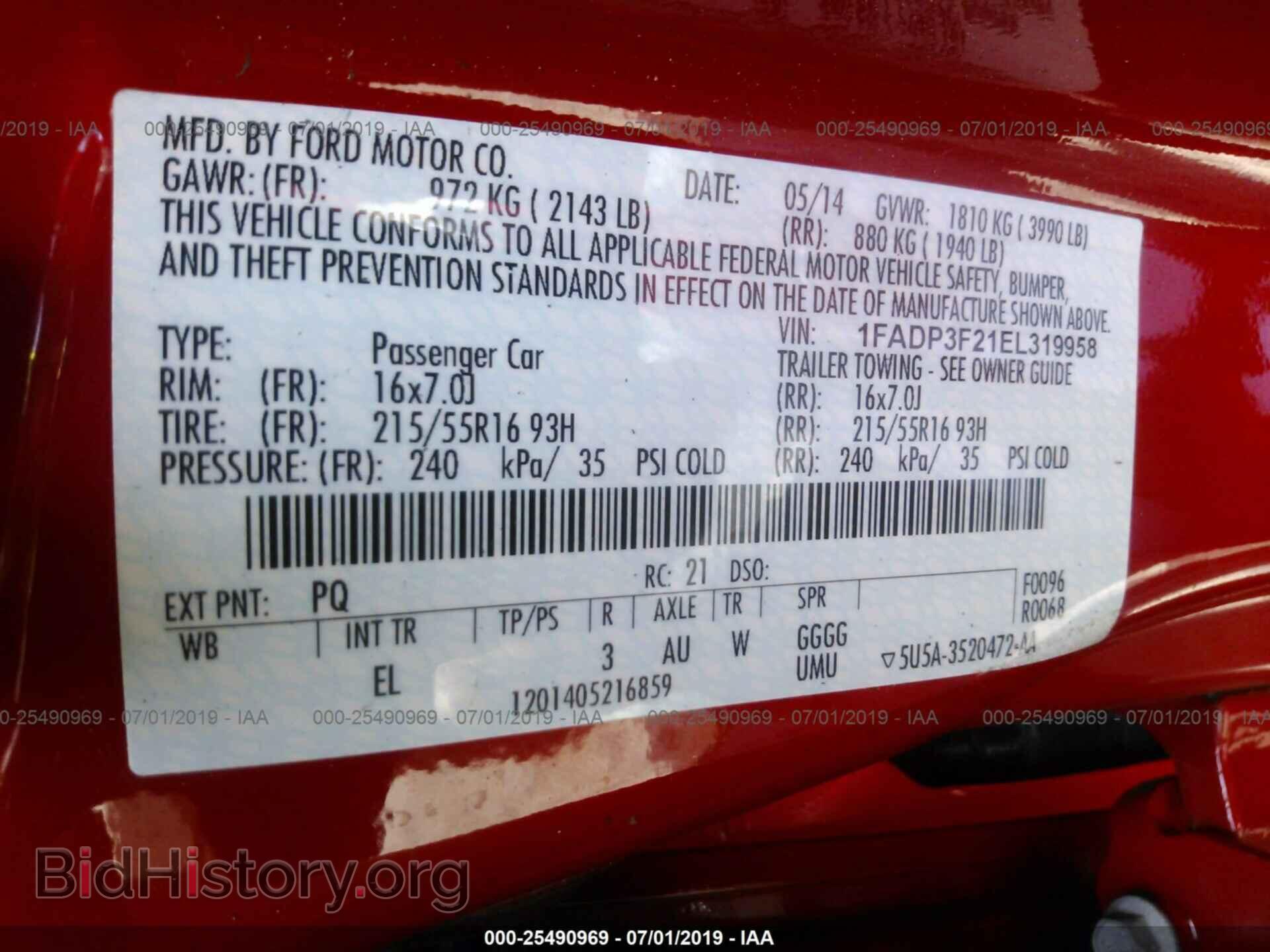 2014 FORD FOCUS - VIN: 1FADP3F21EL319958 - Photo 9