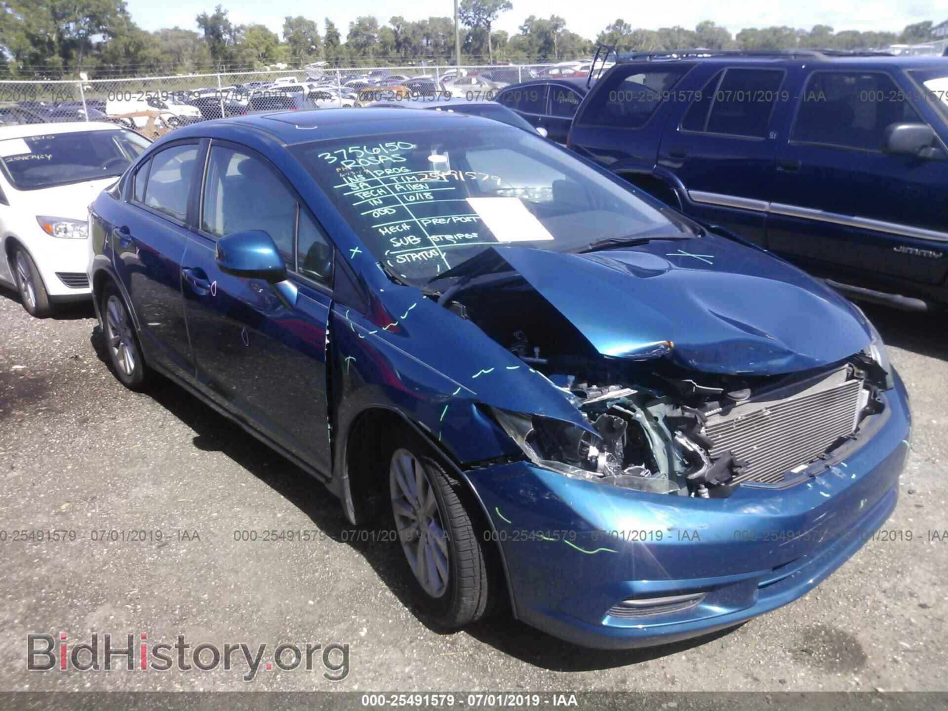Фотография 19XFB2F87CE036986 - HONDA CIVIC 2012