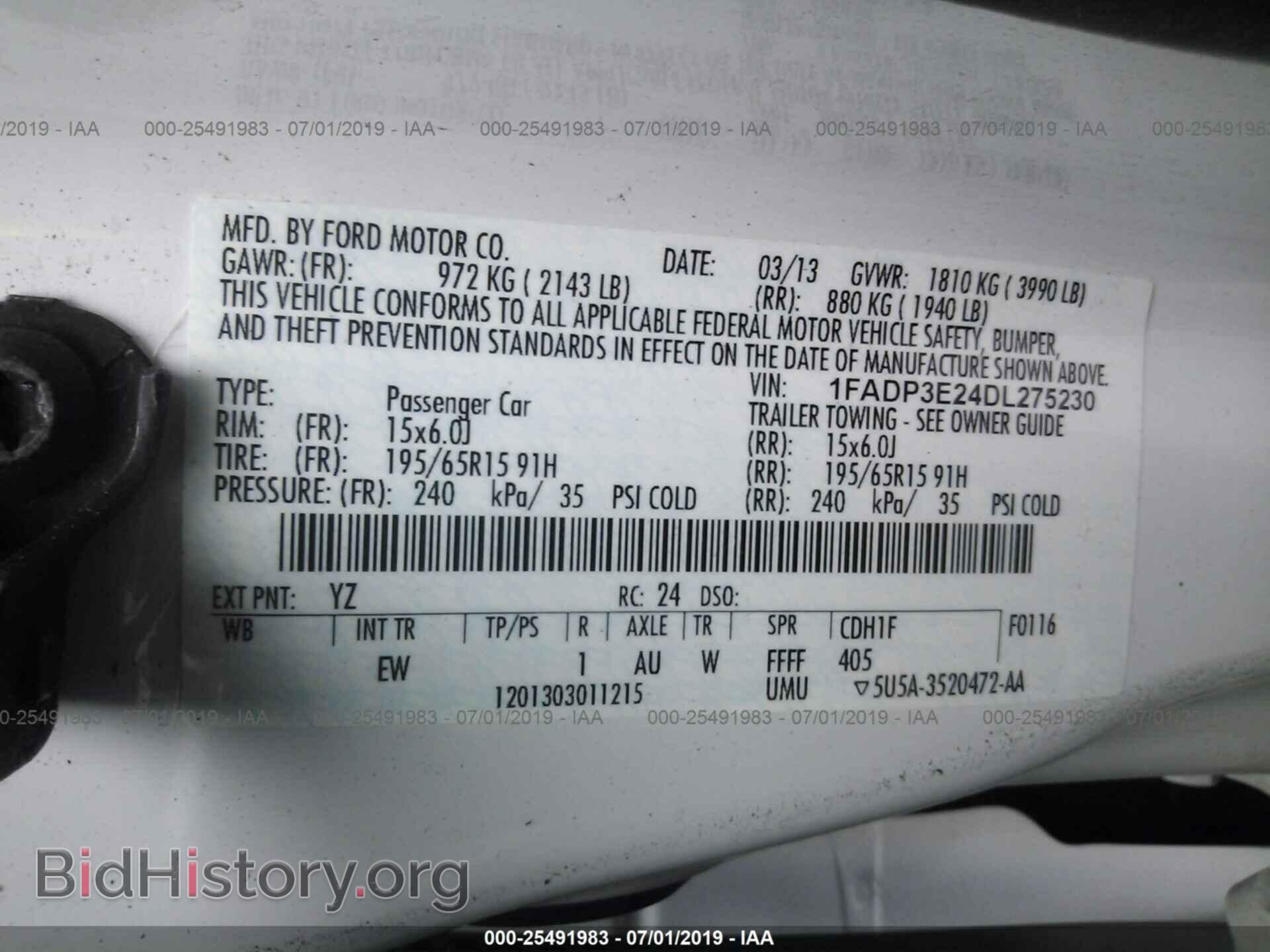 2013 FORD FOCUS - VIN: 1FADP3E24DL275230 - Photo 9