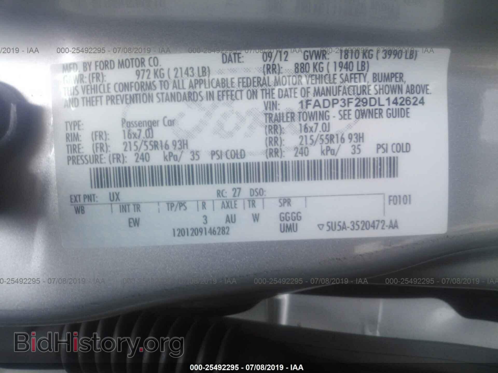 2013 FORD FOCUS - VIN: 1FADP3F29DL142624 - Photo 9