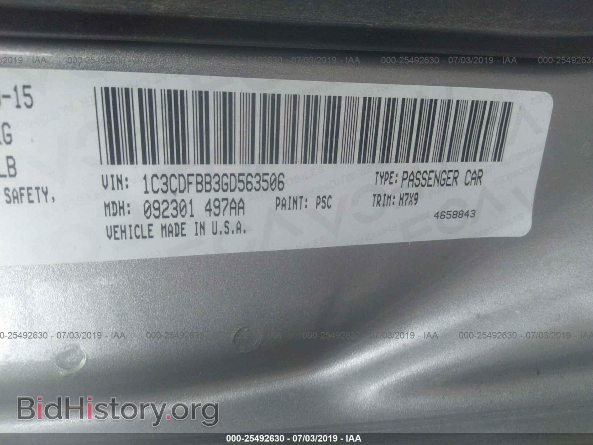2016 DODGE DART - VIN: 1C3CDFBB3GD563506 - Photo 9