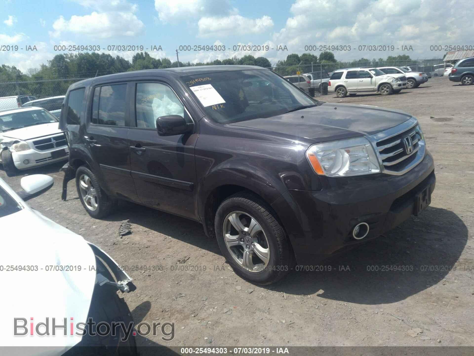 Photo 5FNYF4H48EB016472 - HONDA PILOT 2014