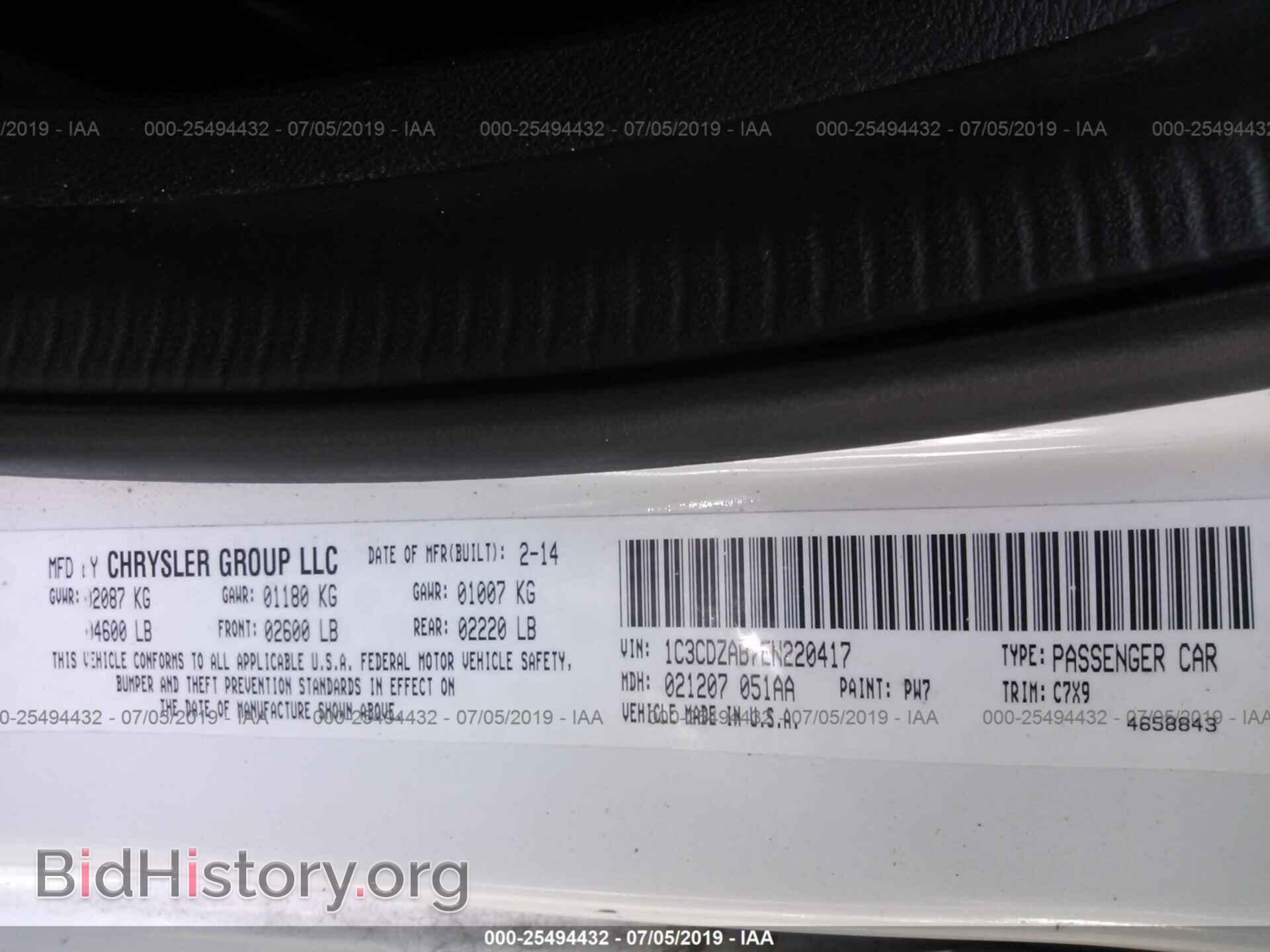 2014 DODGE AVENGER - VIN: 1C3CDZAB7EN220417 - Photo 9