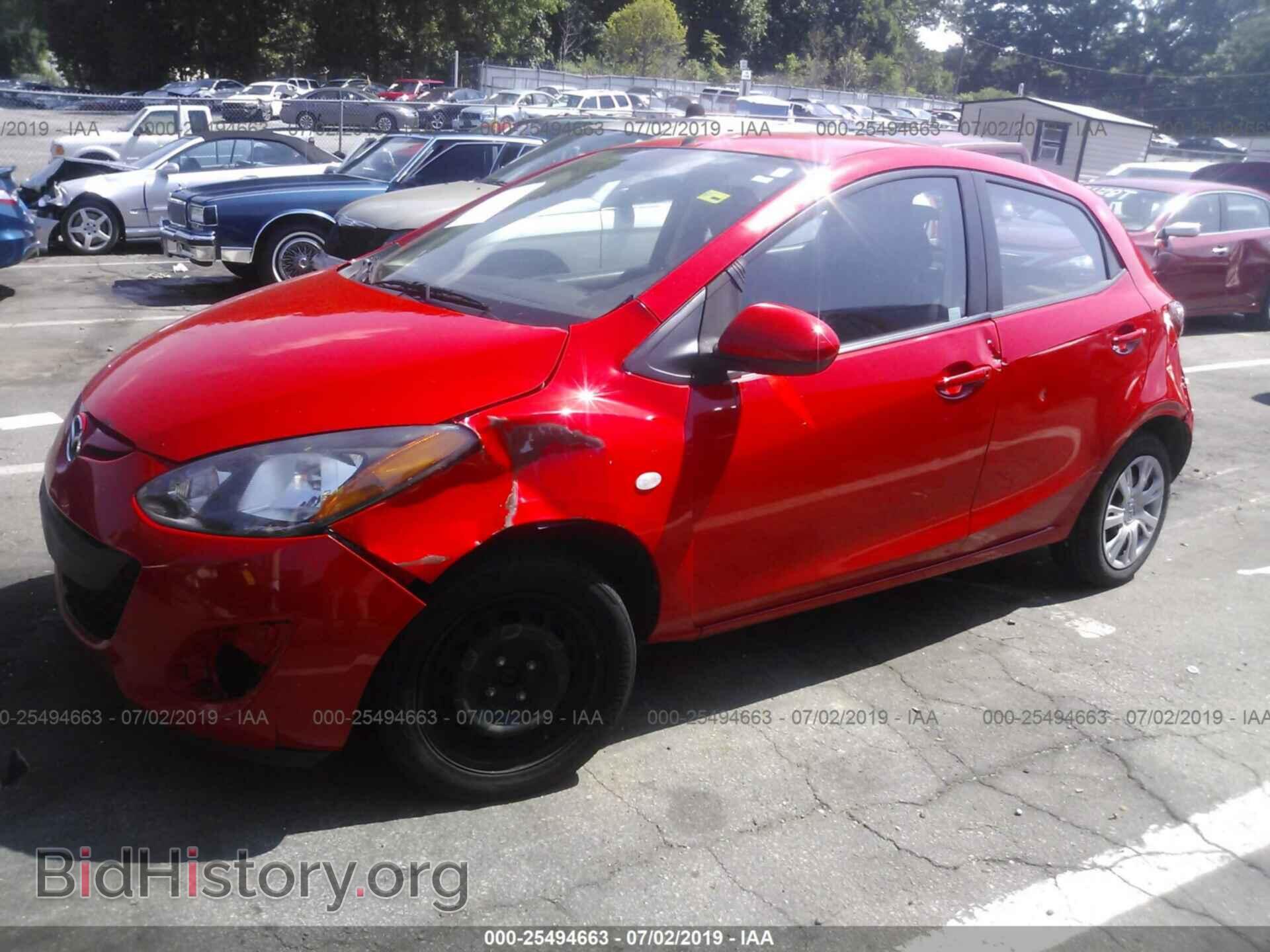 2014 MAZDA MAZDA2 - VIN: JM1DE1KY9E0189251 - Фото 2