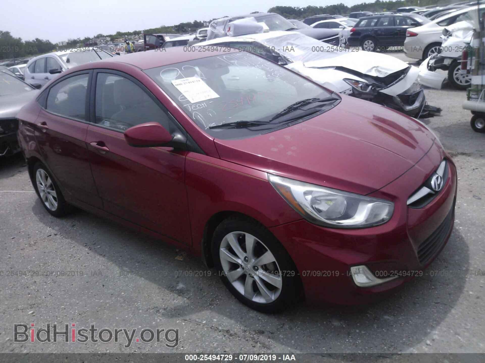 Photo KMHCU4AEXCU128919 - HYUNDAI ACCENT 2012