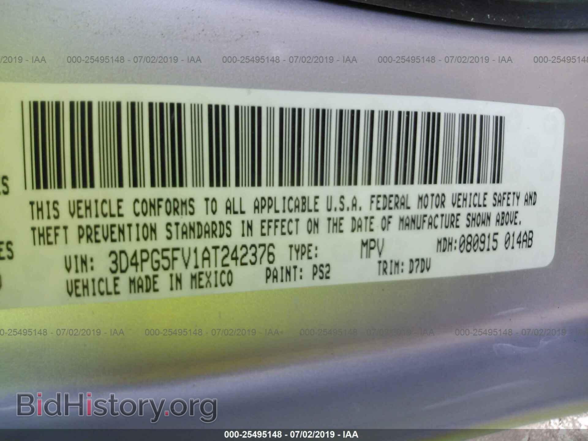 2010 DODGE JOURNEY - VIN: 3D4PG5FV1AT242376 - Фото 9