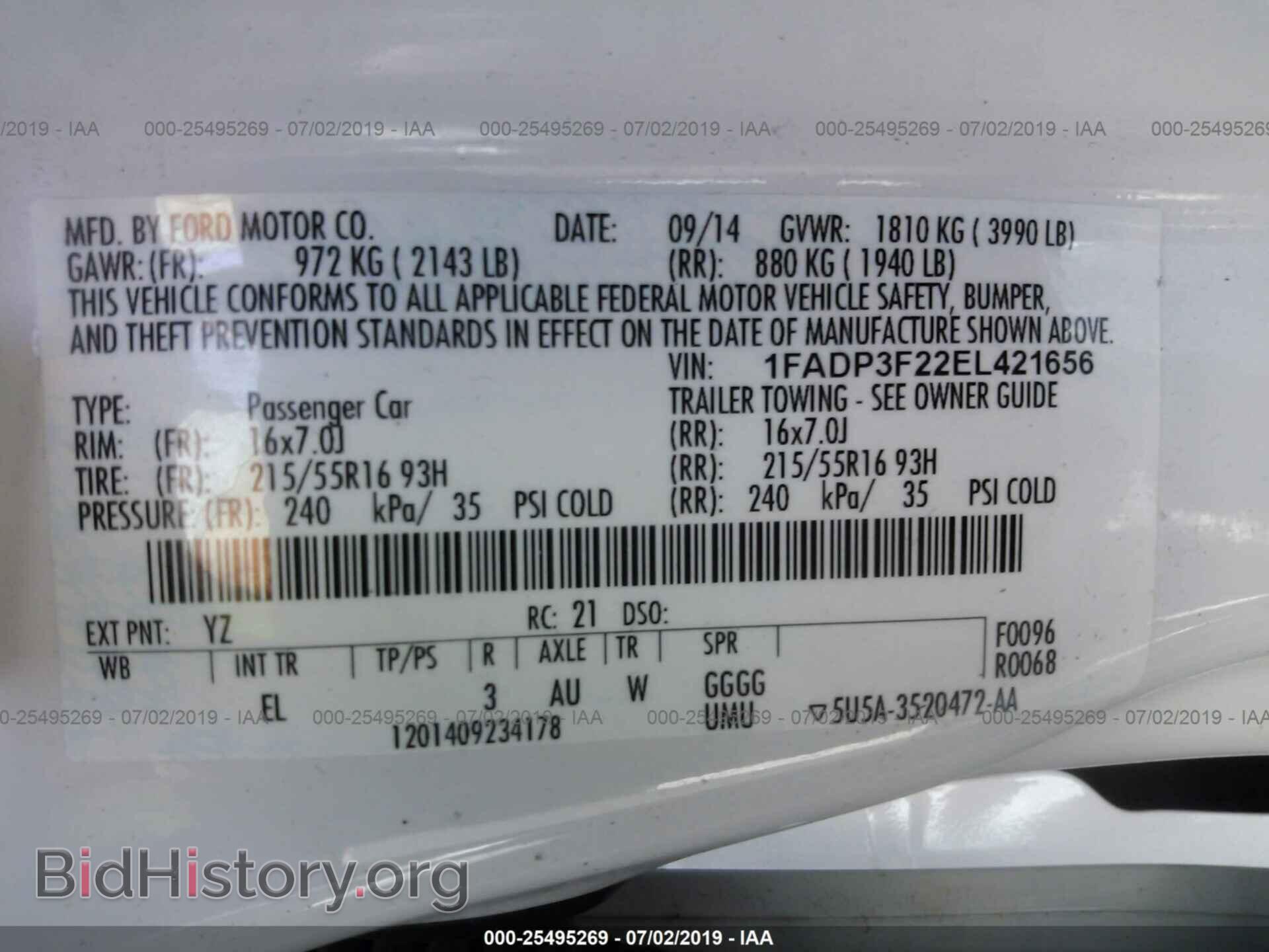2014 FORD FOCUS - VIN: 1FADP3F22EL421656 - Photo 9