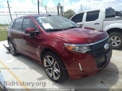 2013 Ford EDGE Sport, красный — VIN 2FMDK3AK0DBA97570, IAAI