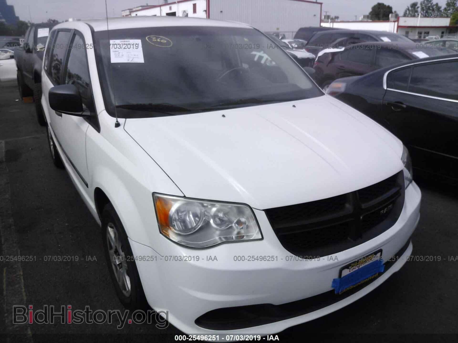 Photo 2C4RDGAG2CR277601 - DODGE RAM VAN 2012