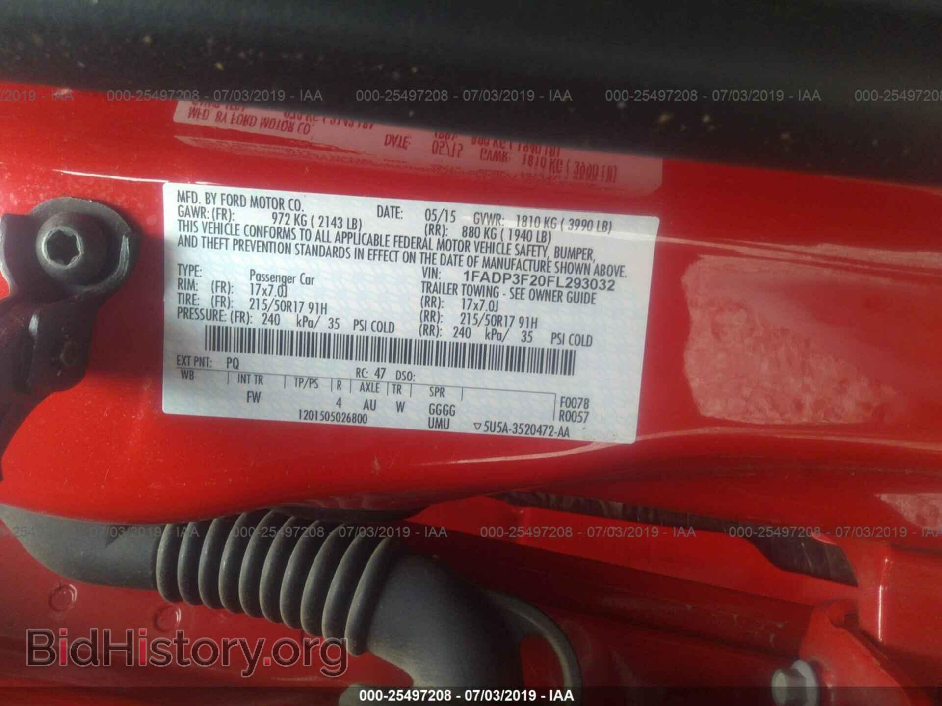 2015 FORD FOCUS - VIN: 1FADP3F20FL293032 - Фото 9