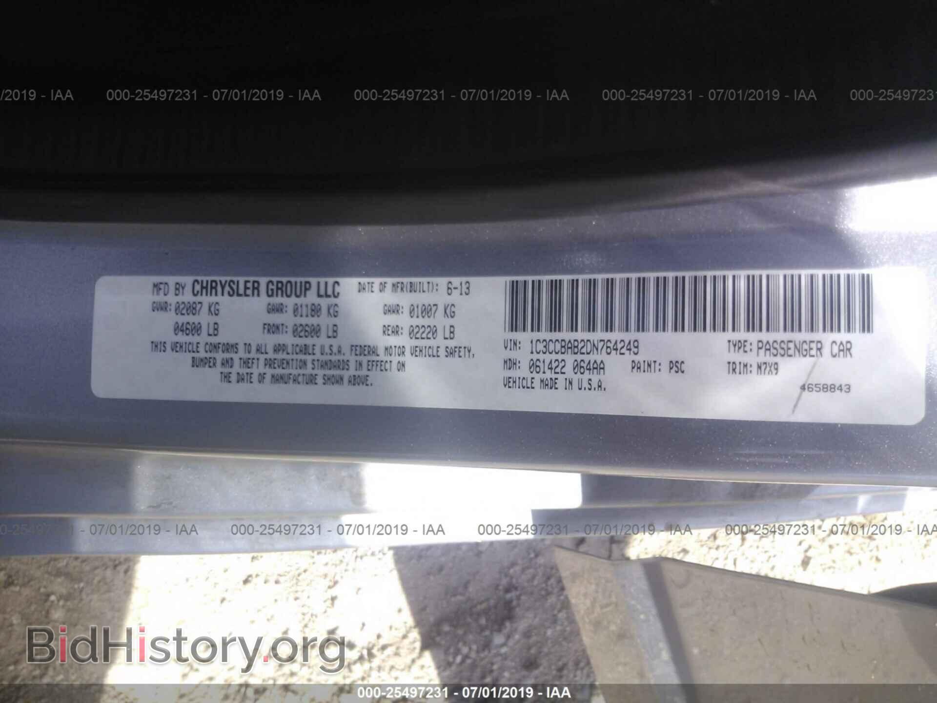 2013 CHRYSLER 200 - VIN: 1C3CCBAB2DN764249 - Photo 9