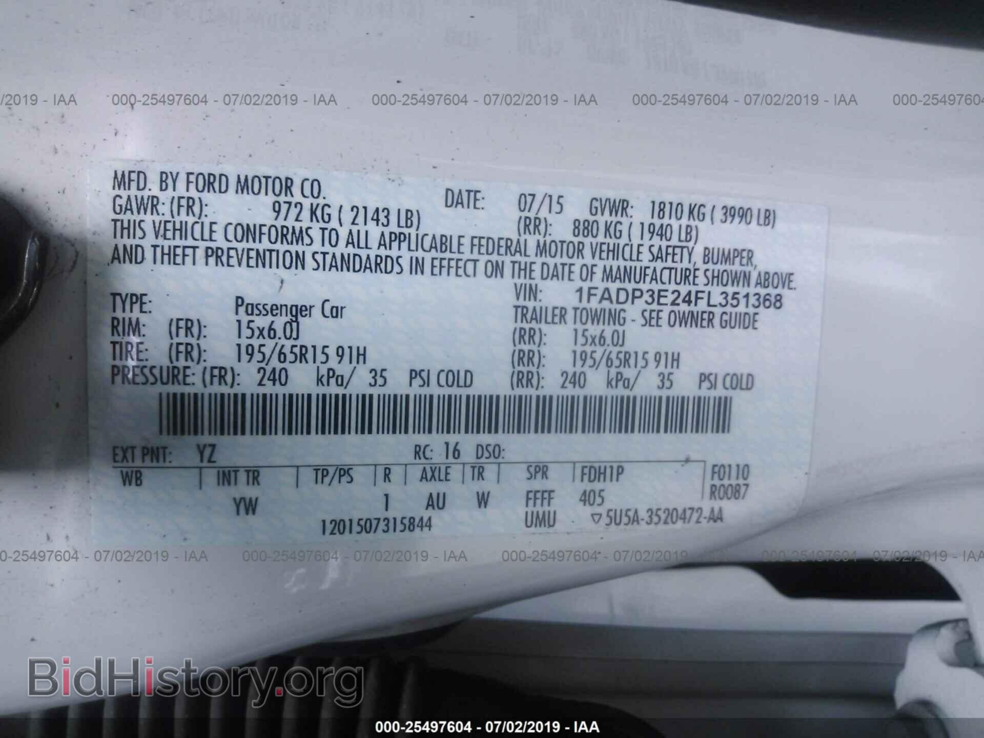 2015 FORD FOCUS - VIN: 1FADP3E24FL351368 - Photo 9
