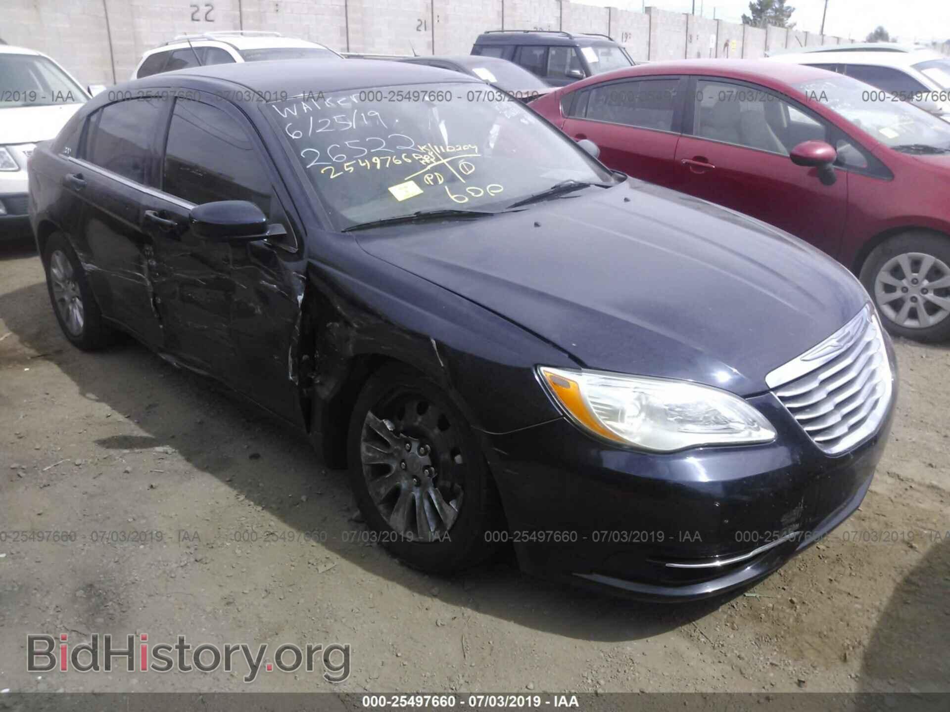 Фотография 1C3CCBAB9CN135568 - CHRYSLER 200 2012