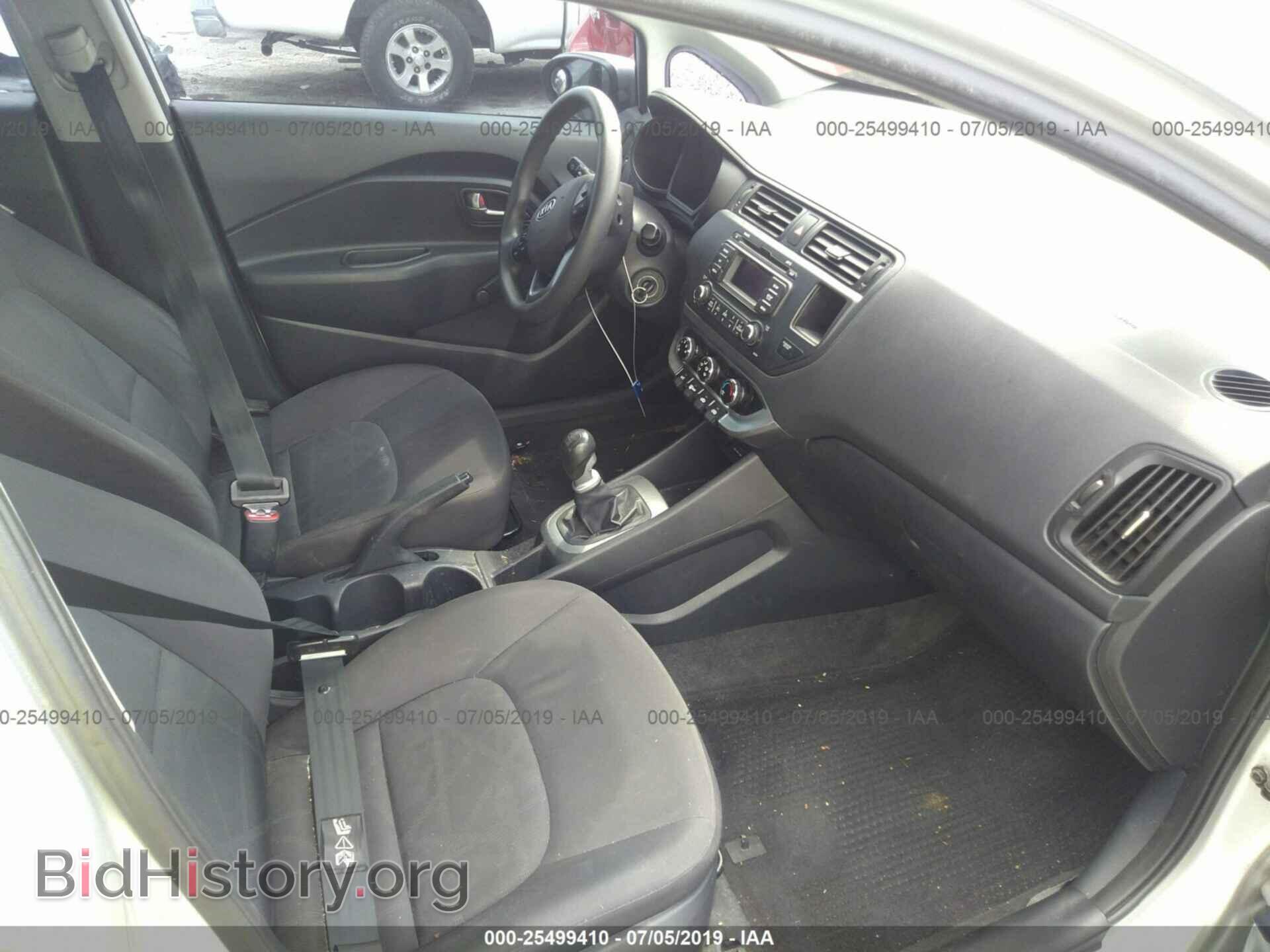 2012 KIA RIO - VIN: KNADM5A36C6027102 - Фото 5