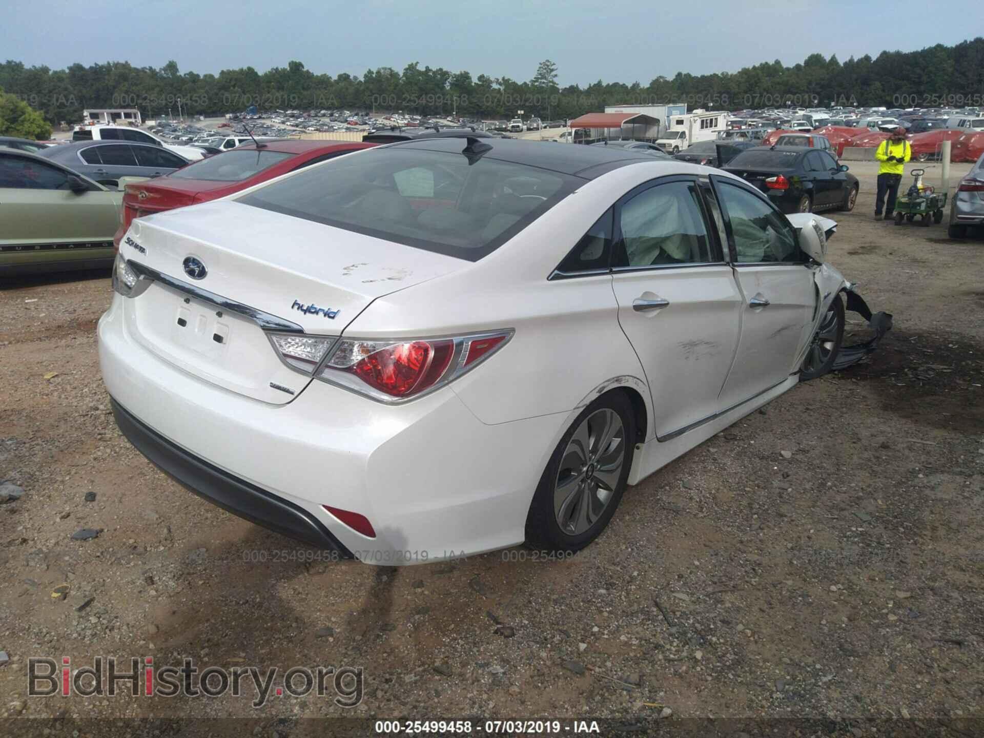 2014 HYUNDAI SONATA - VIN: KMHEC4A49EA105459 - Фото 4