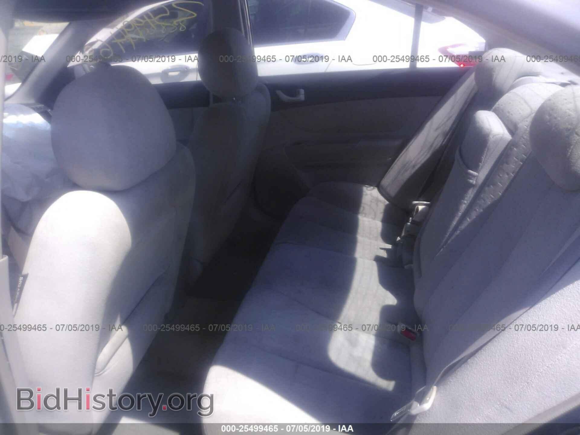 2007 HYUNDAI SONATA - VIN: 5NPET46C37H257687 - Photo 8